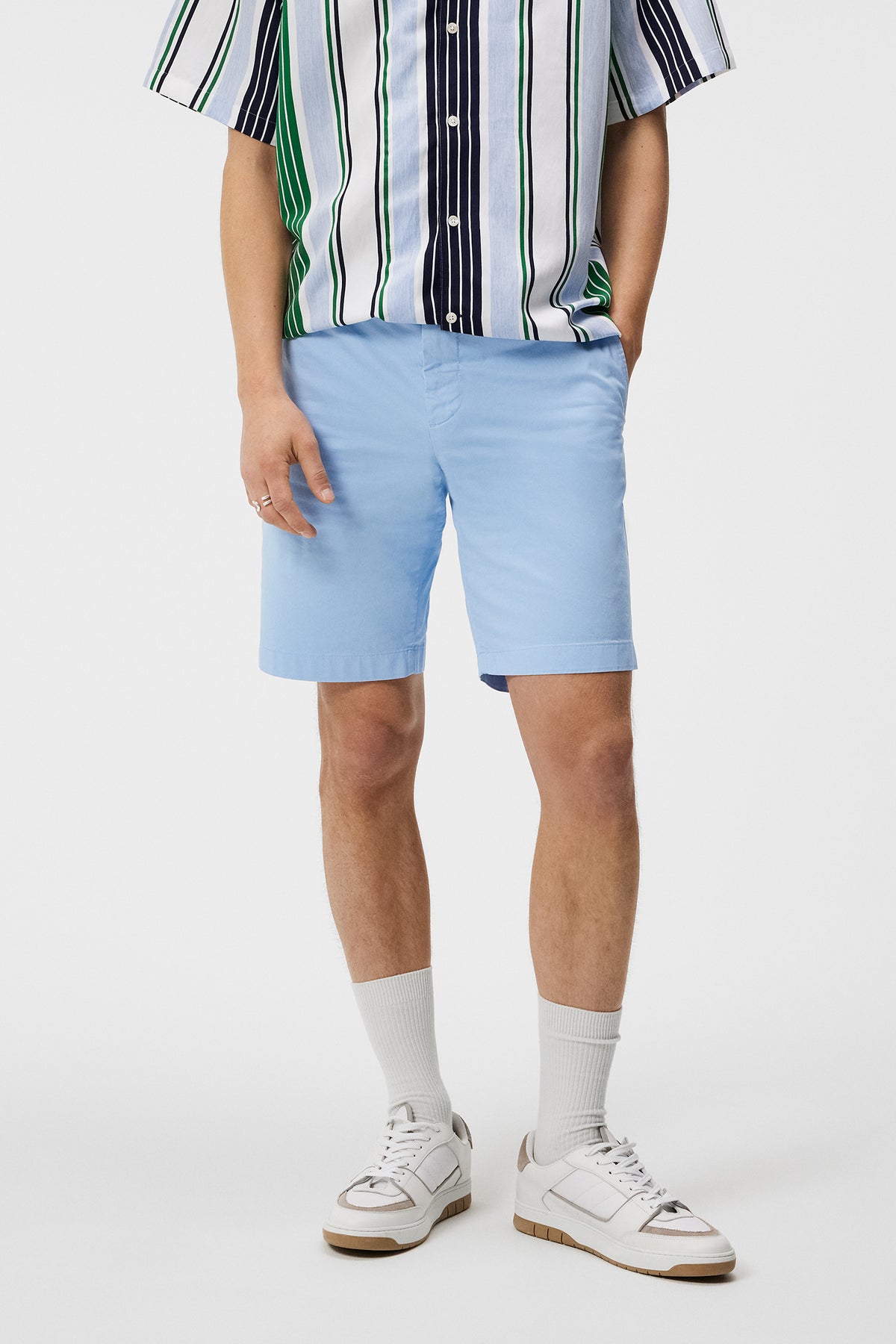 Nathan Cloud Satin Shorts Chambray Blue J LINDEBERG nathan-cloud-satin-shorts-chambray-blue-j-lindeberg