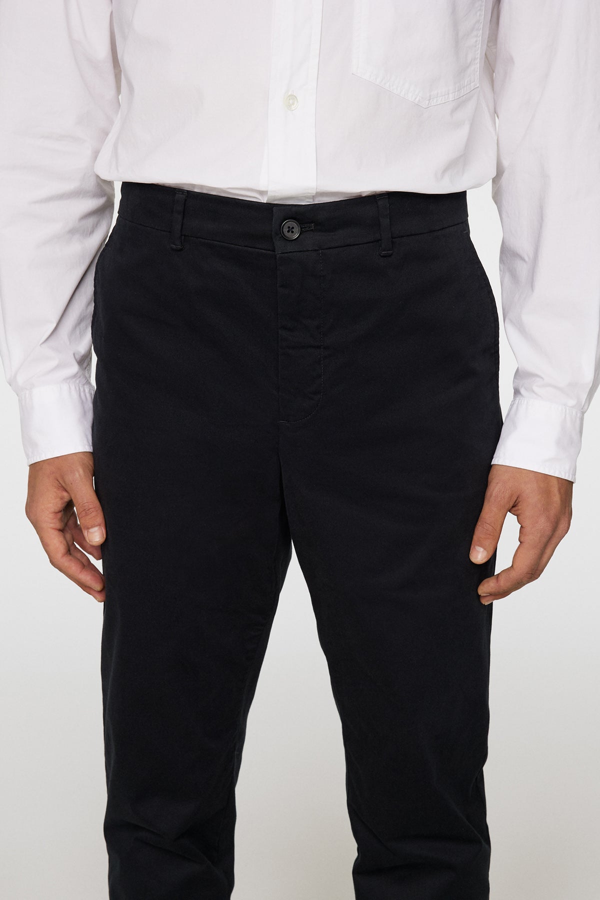 Lois C Cloud Satin Pants in Black by J.Lindeberg