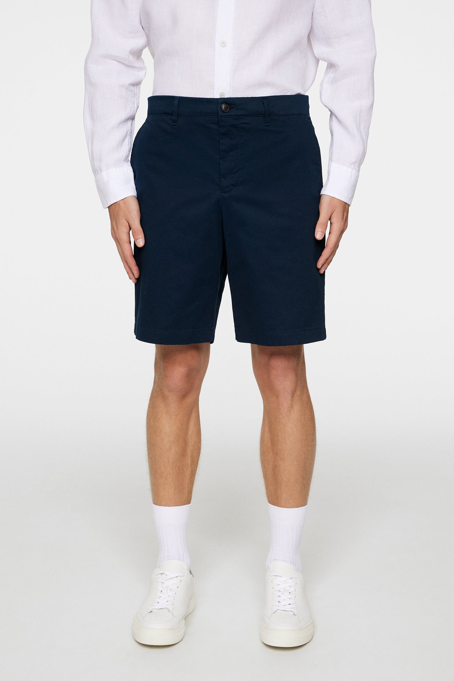 Shane Cloud Satin Shorts in JL Navy by J.Lindeberg