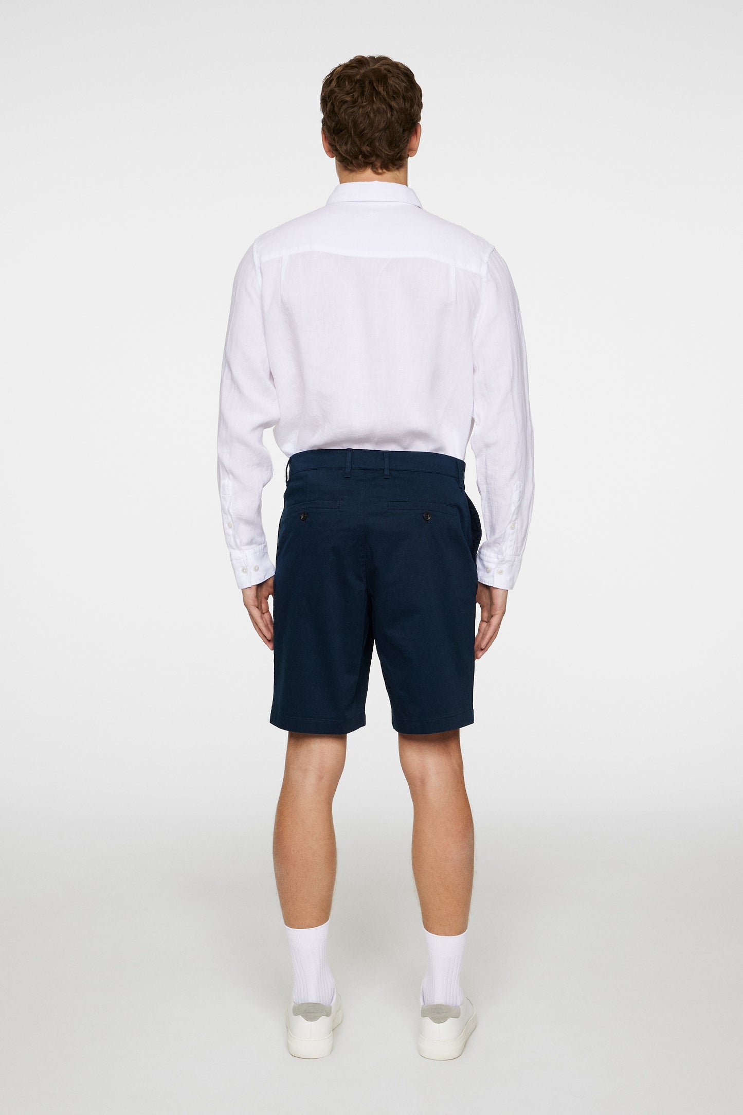 Shane Cloud Satin Shorts in JL Navy by J.Lindeberg