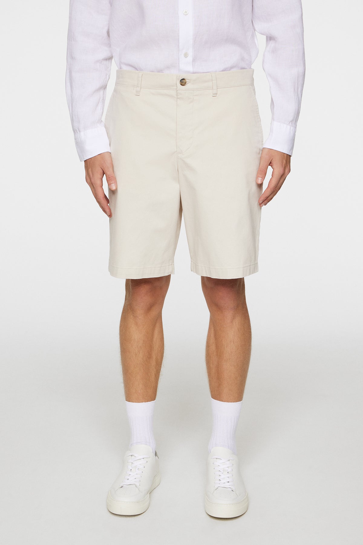 Shane Cloud Satin Shorts in Moonbeam by J.Lindeberg