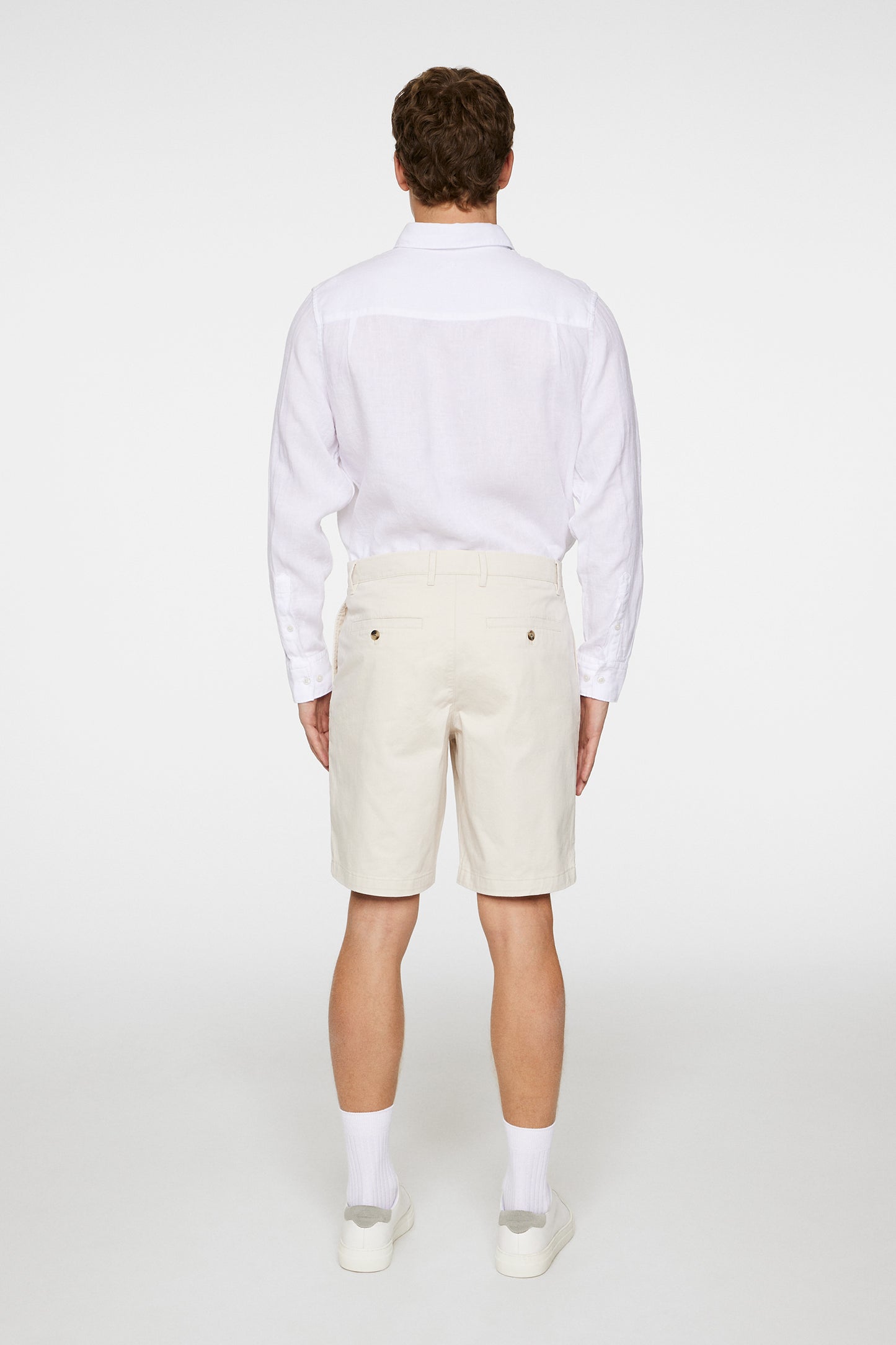 Shane Cloud Satin Shorts in Moonbeam by J.Lindeberg