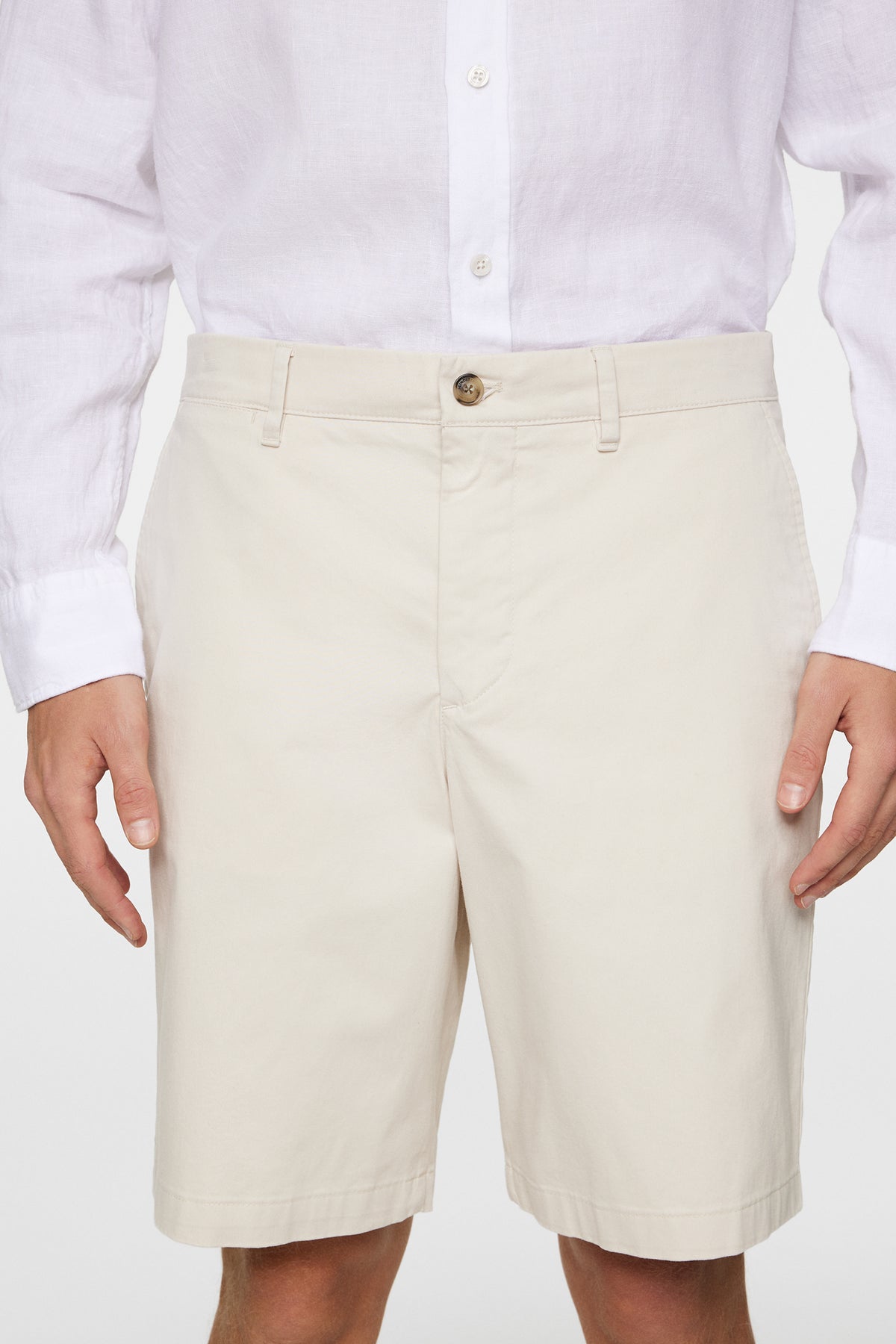 Shane Cloud Satin Shorts in Moonbeam by J.Lindeberg