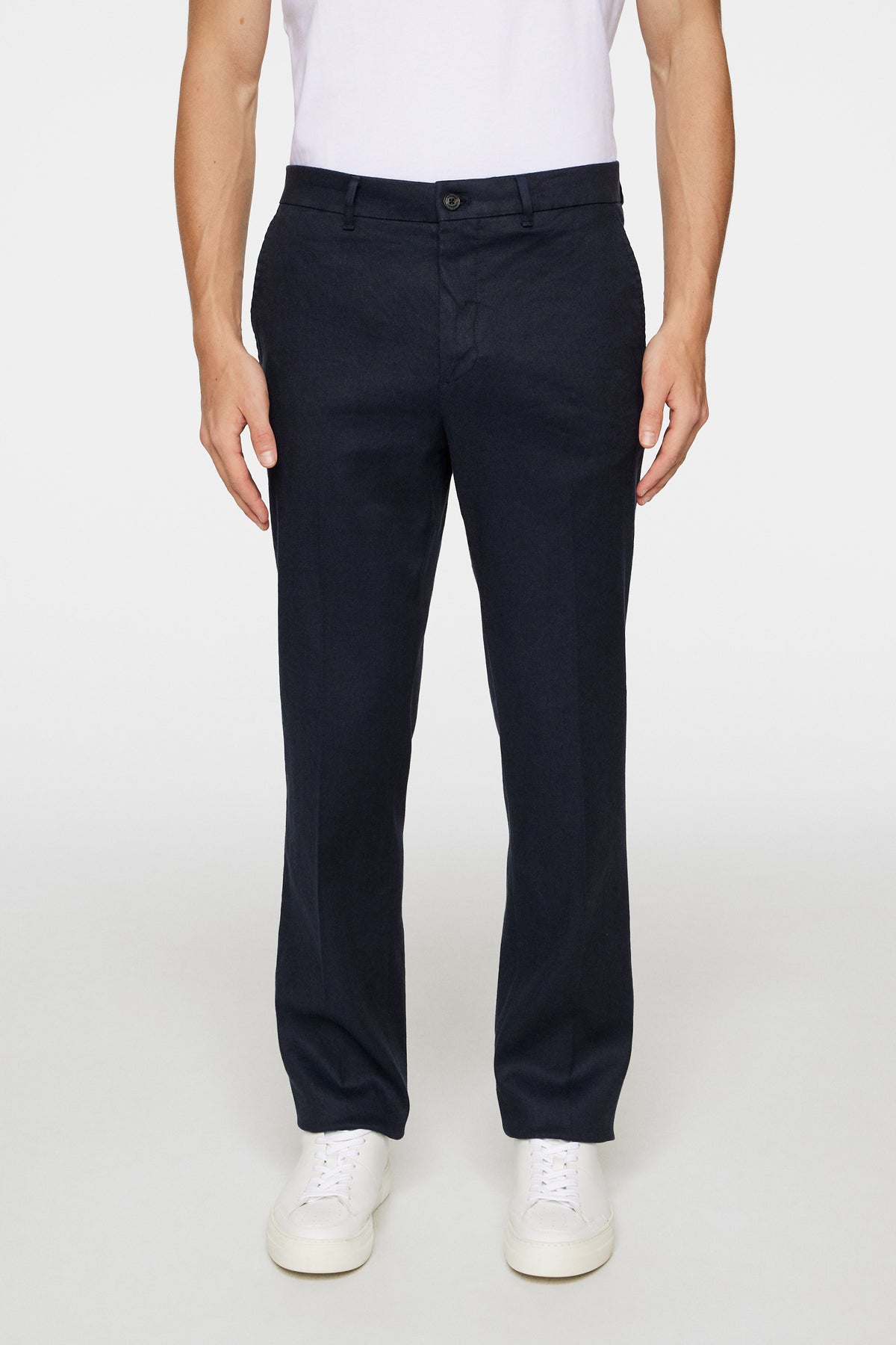 Lois C Linen Stretch Pants in JL Navy by J.Lindeberg
