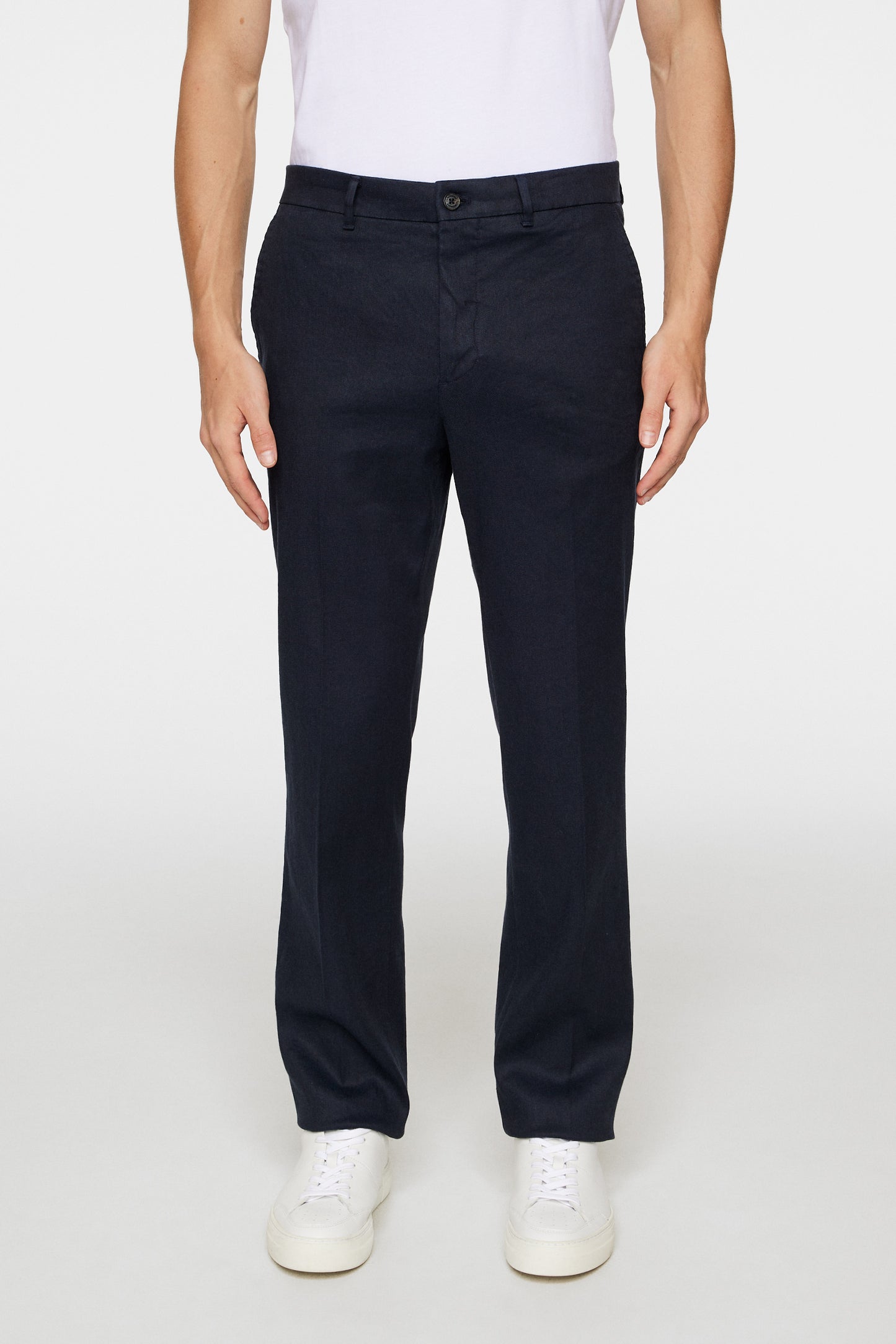 Lois C Linen Stretch Pants in JL Navy by J.Lindeberg