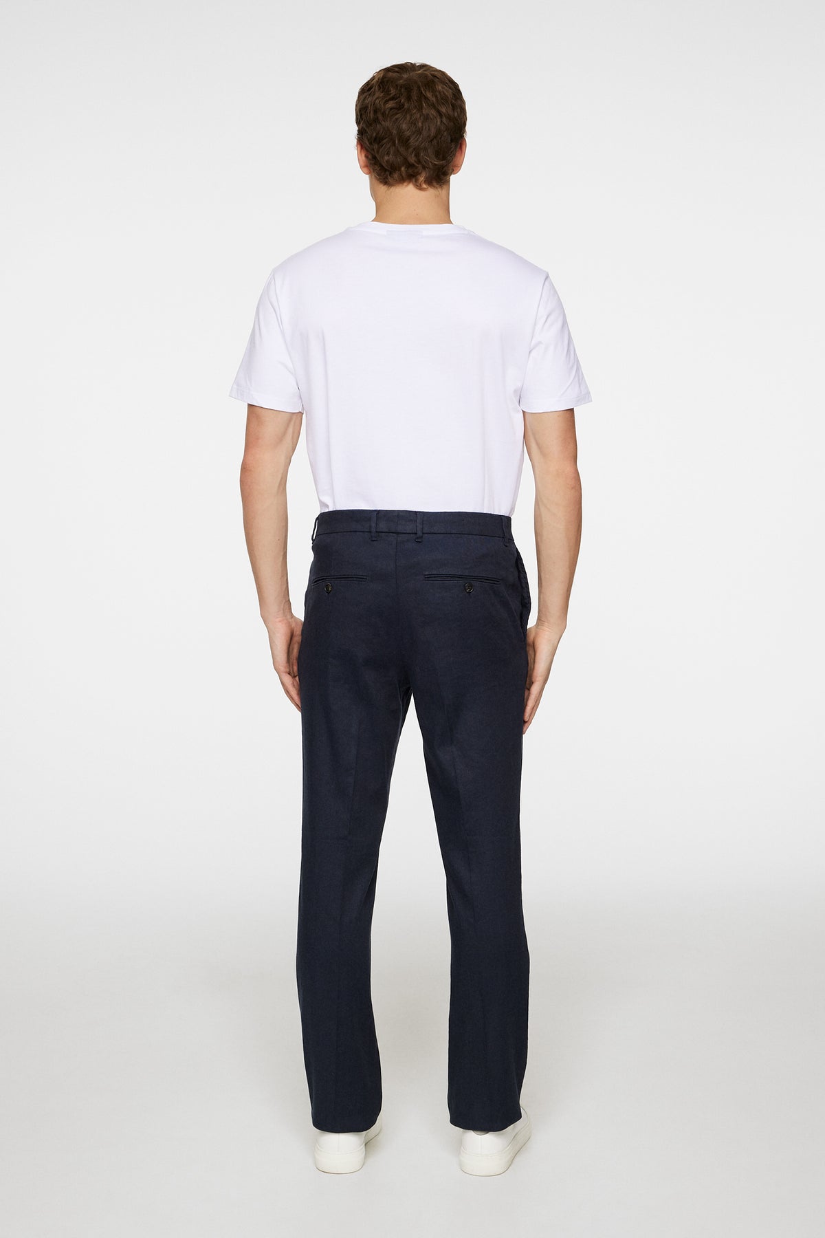 Lois C Linen Stretch Pants in JL Navy by J.Lindeberg