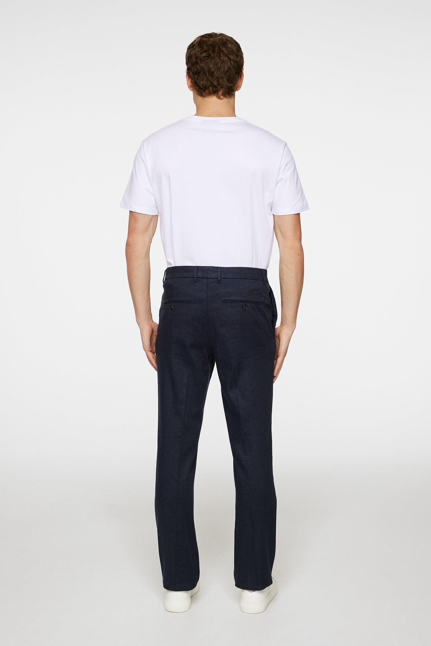 Lois C Linen Stretch Pants in JL Navy by J.Lindeberg