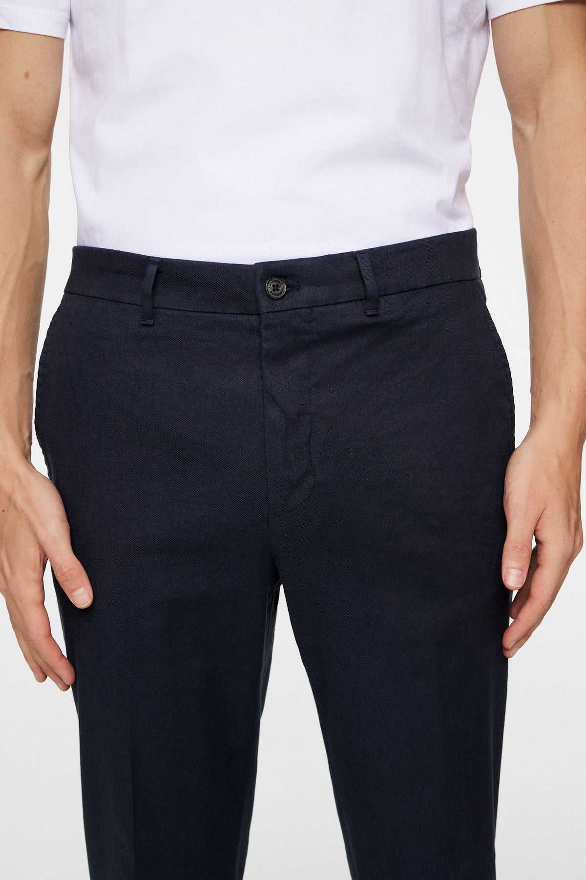 Lois C Linen Stretch Pants in JL Navy by J.Lindeberg