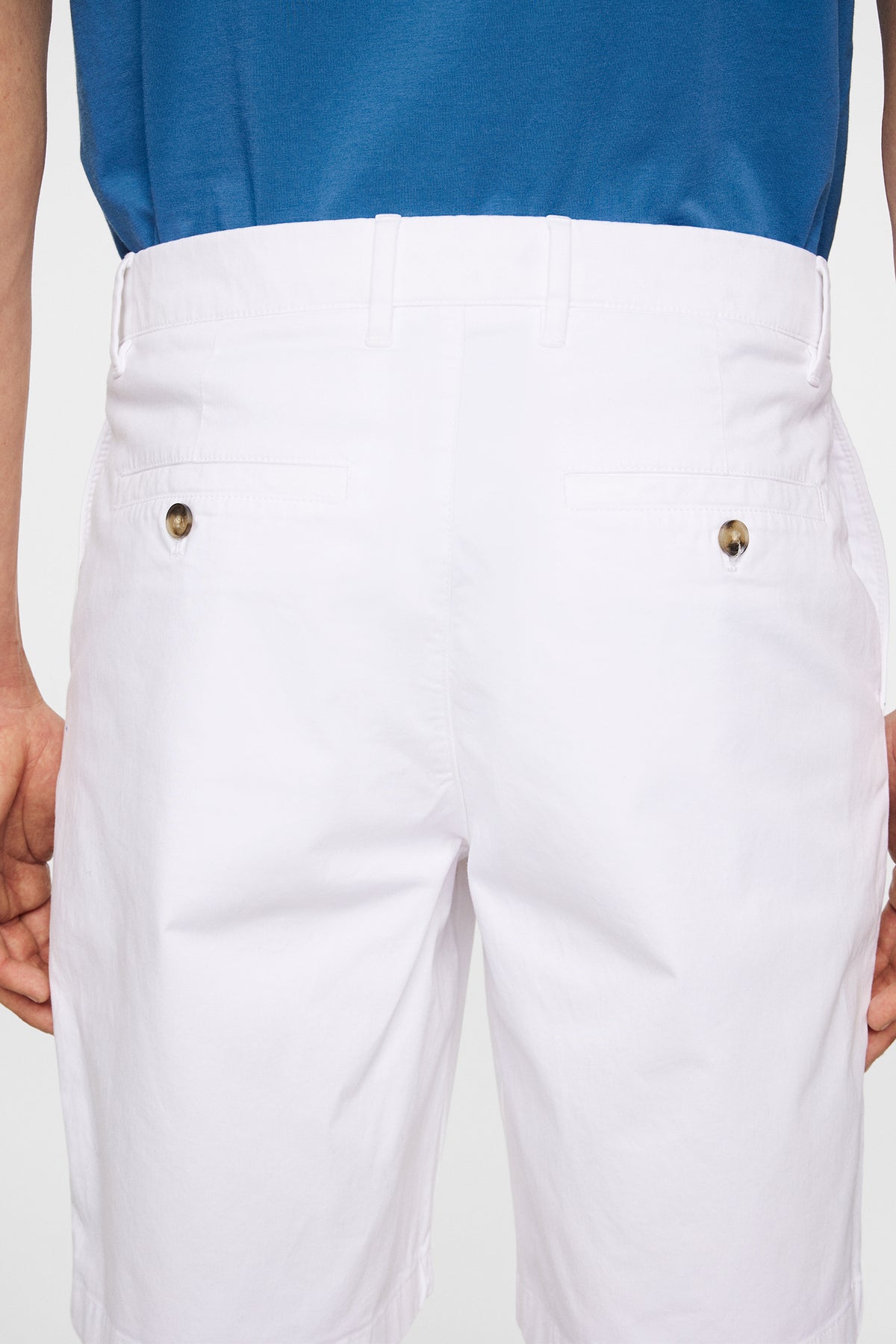 Shane Cloud Satin Shorts in White by J.Lindeberg