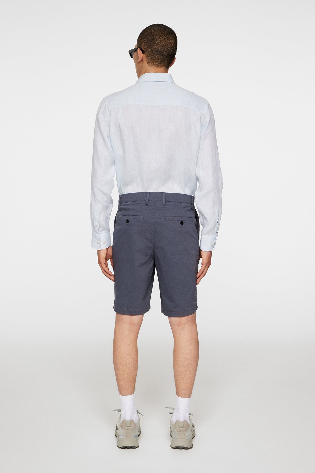 Shane Cloud Satin Shorts in Ombre Blue by J.Lindeberg