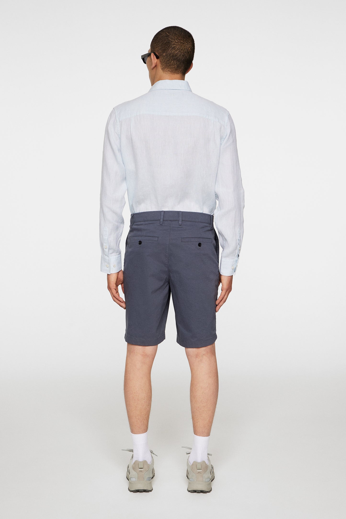 Shane Cloud Satin Shorts in Ombre Blue by J.Lindeberg