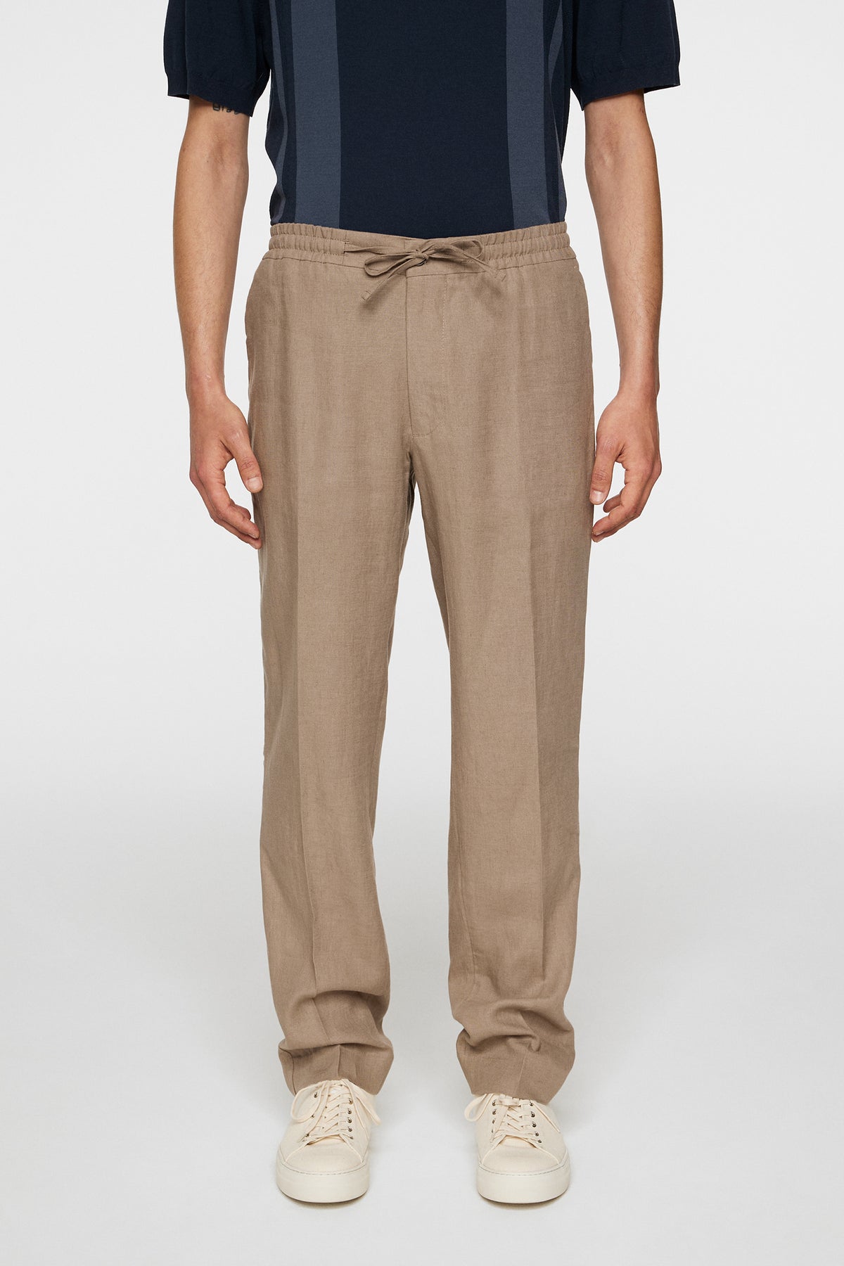 Soren Drape Linen Pants in Sepia Tint by J.Lindeberg