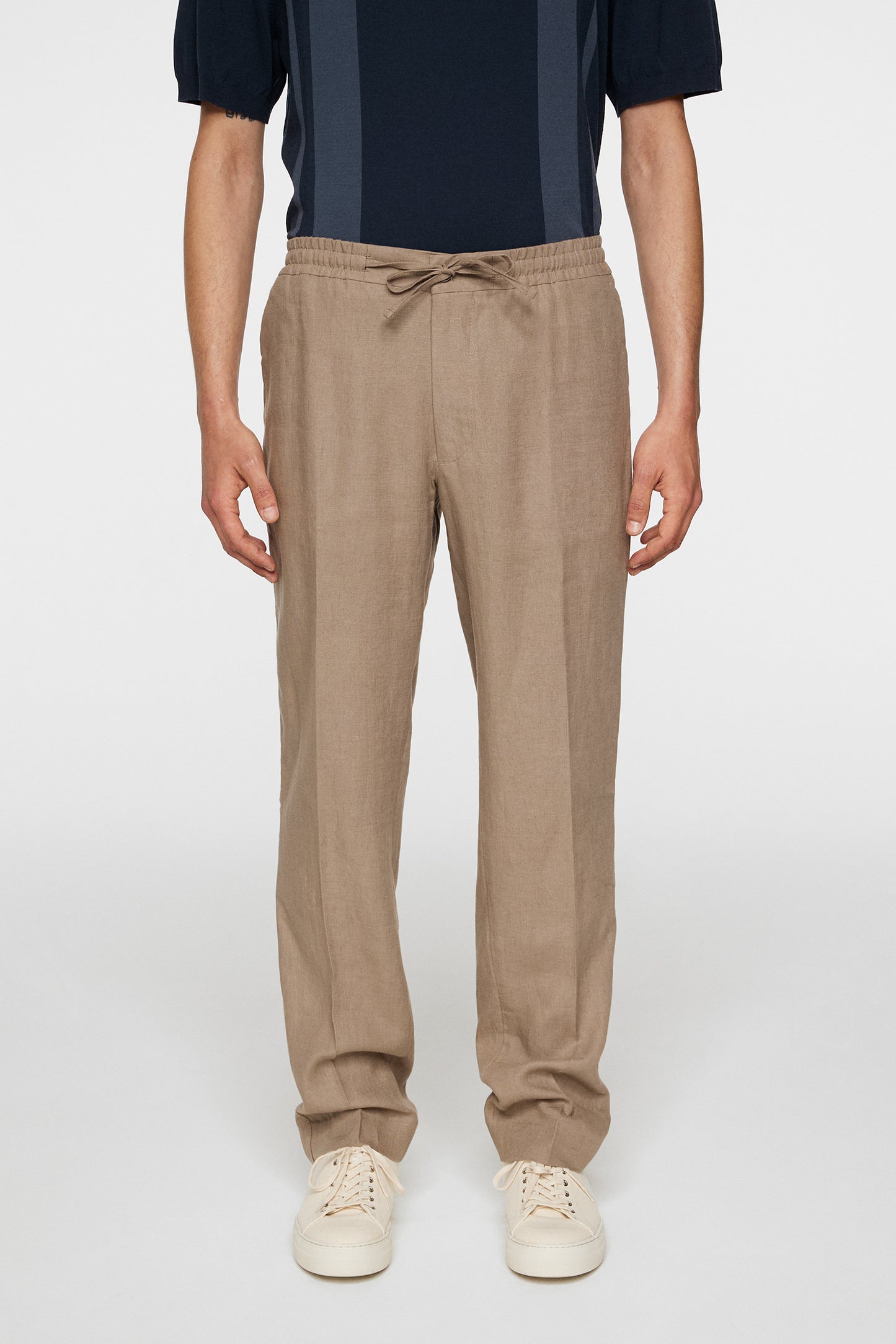 Soren Drape Linen Pants in Sepia Tint by J.Lindeberg