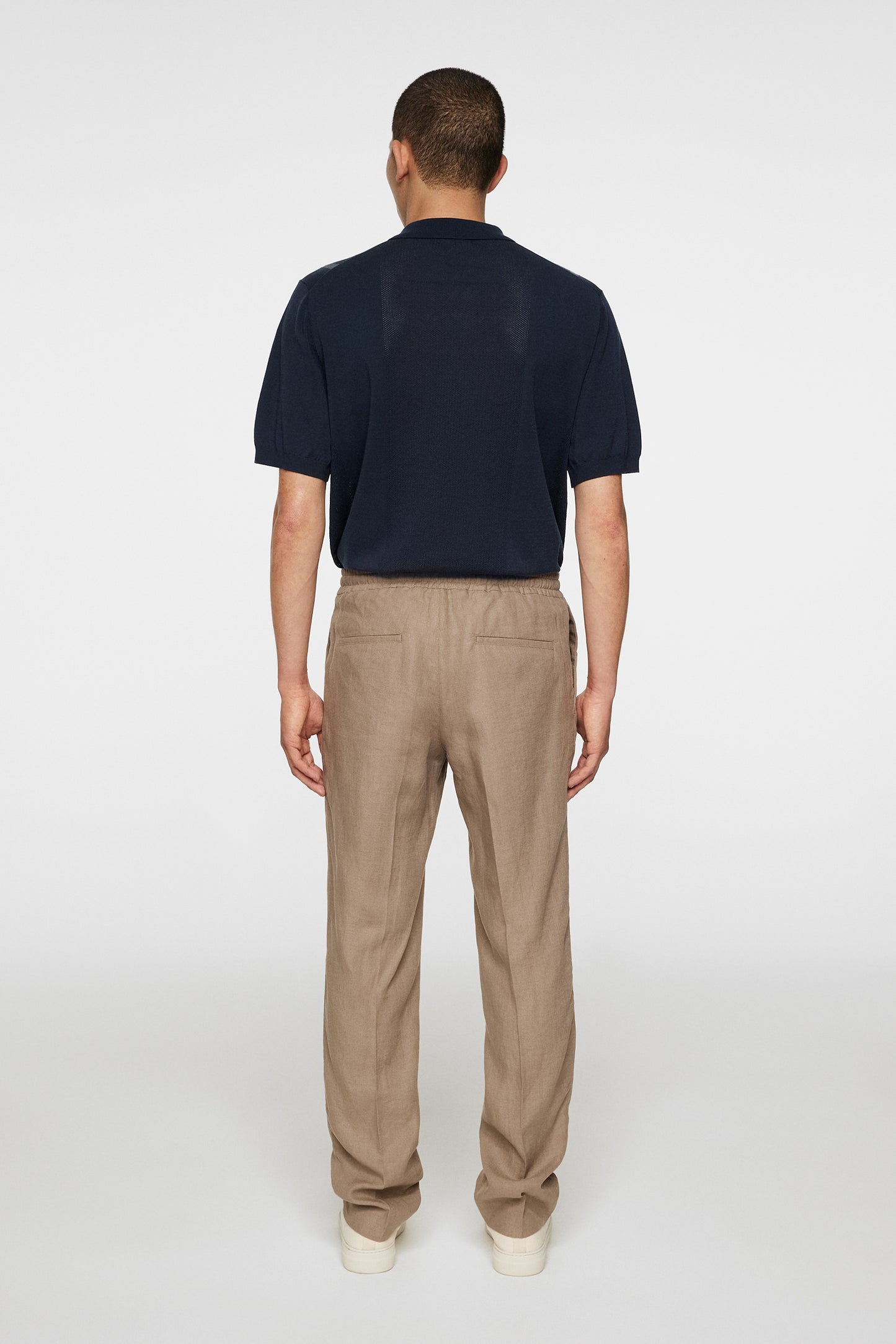 Soren Drape Linen Pants in Sepia Tint by J.Lindeberg