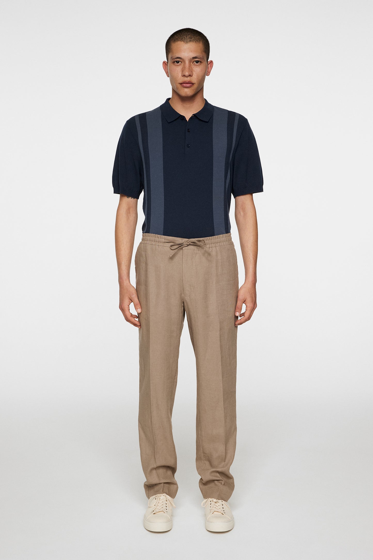 Soren Drape Linen Pants in Sepia Tint by J.Lindeberg