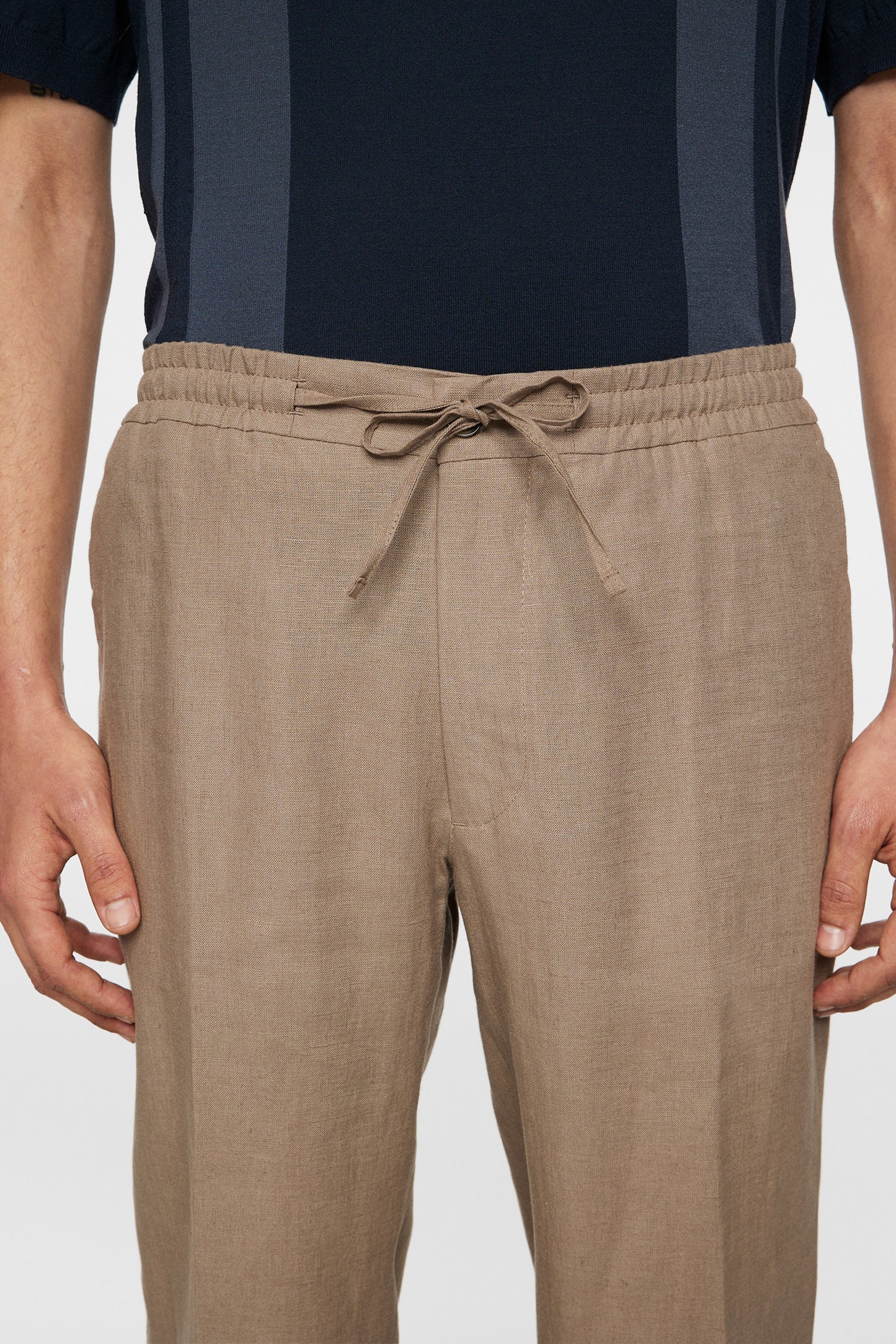 Soren Drape Linen Pants in Sepia Tint by J.Lindeberg