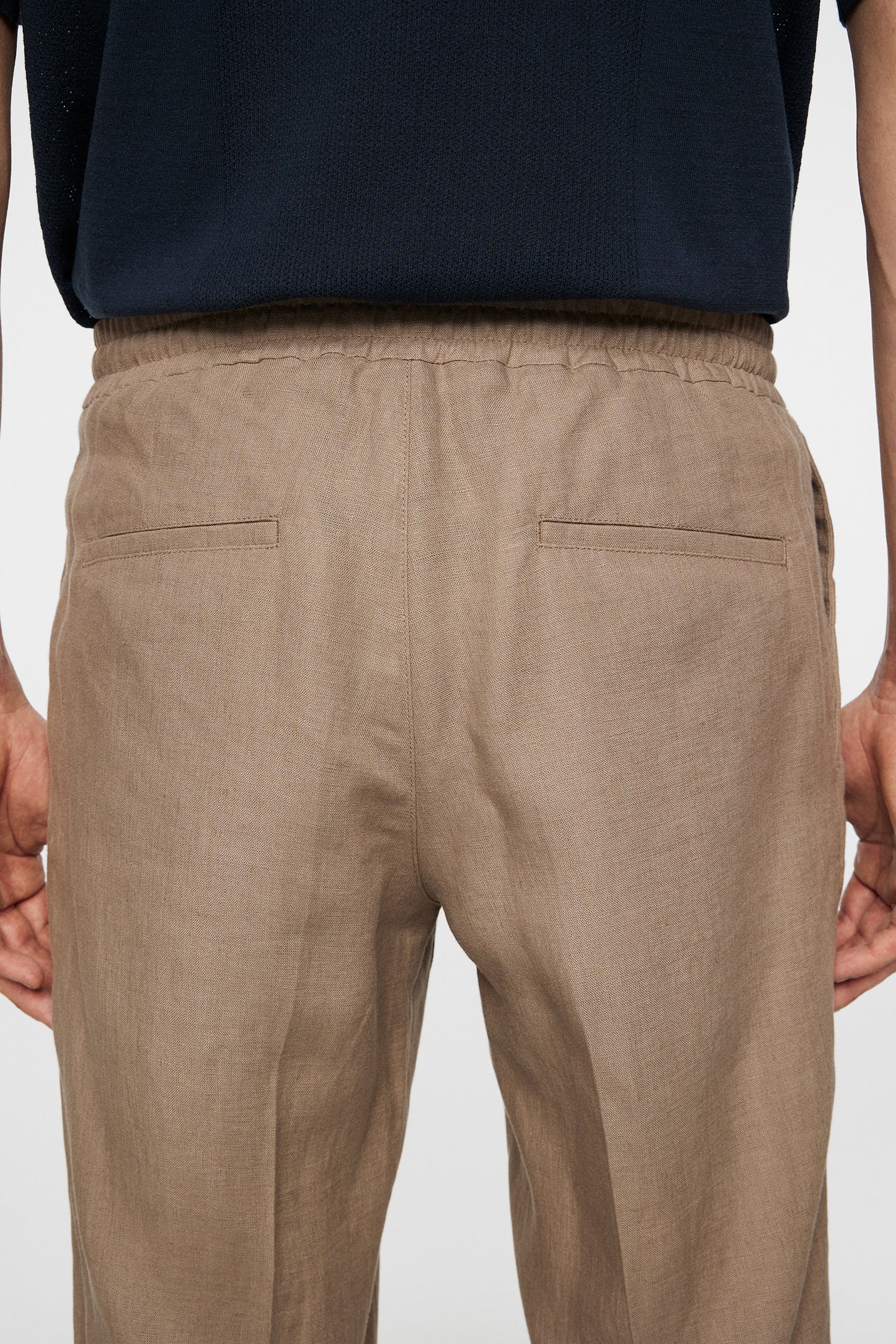 Soren Drape Linen Pants in Sepia Tint by J.Lindeberg