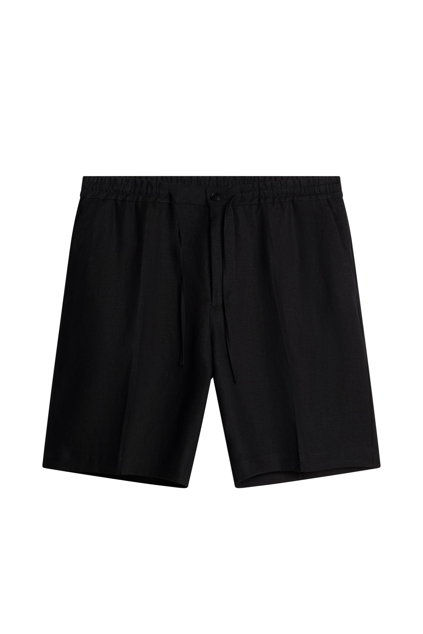 Brady Drape Linen Shorts in Black by J.Lindeberg