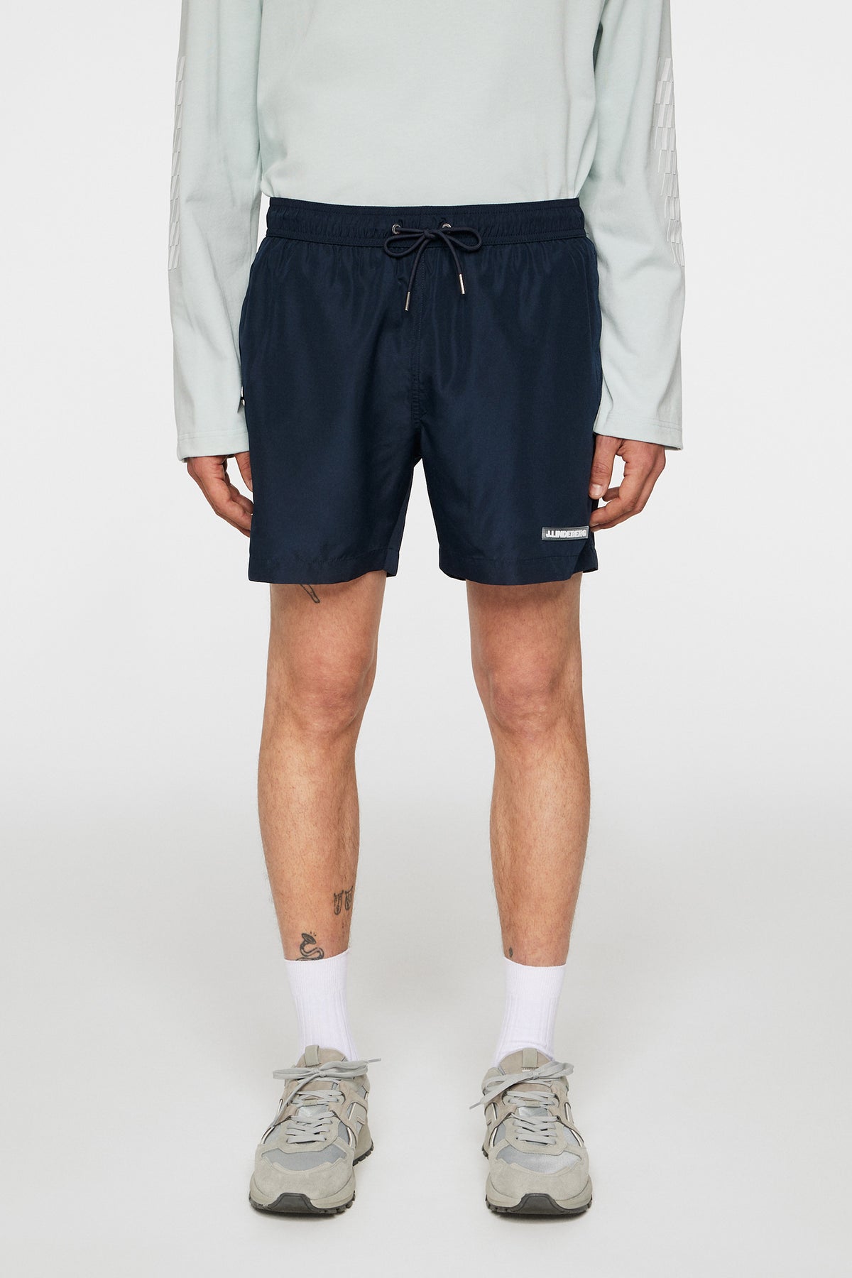 Banks Solid Swim Trunks in JL Navy by J.Lindeberg