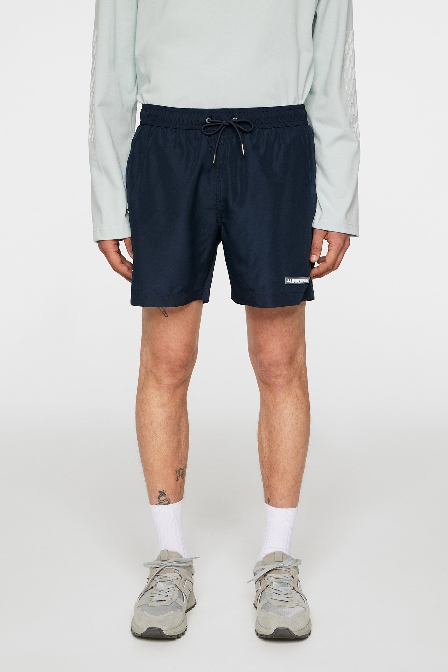 Banks Solid Swim Trunks in JL Navy by J.Lindeberg