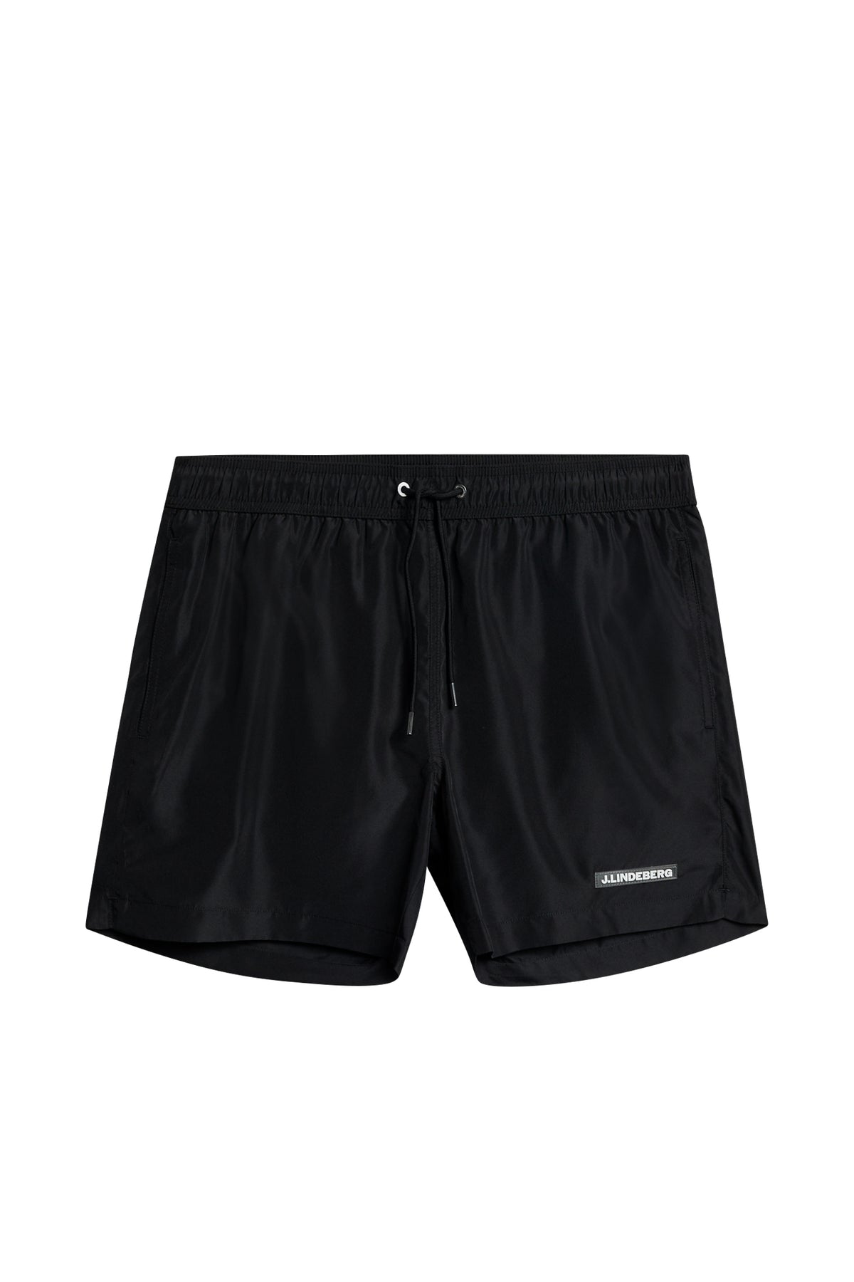 Banks Solid Swim Trunks in Black by J.Lindeberg