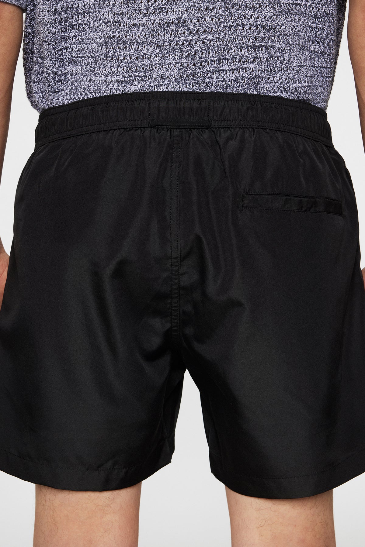 Banks Solid Swim Trunks in Black by J.Lindeberg