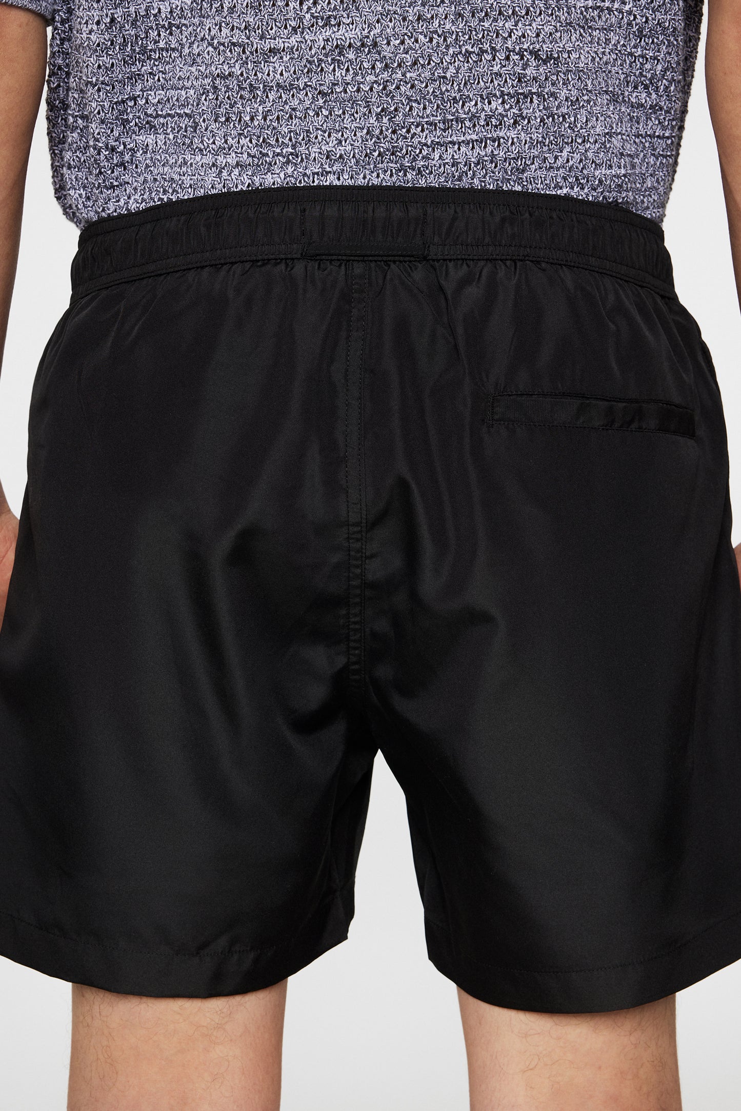 Banks Solid Swim Trunks in Black by J.Lindeberg