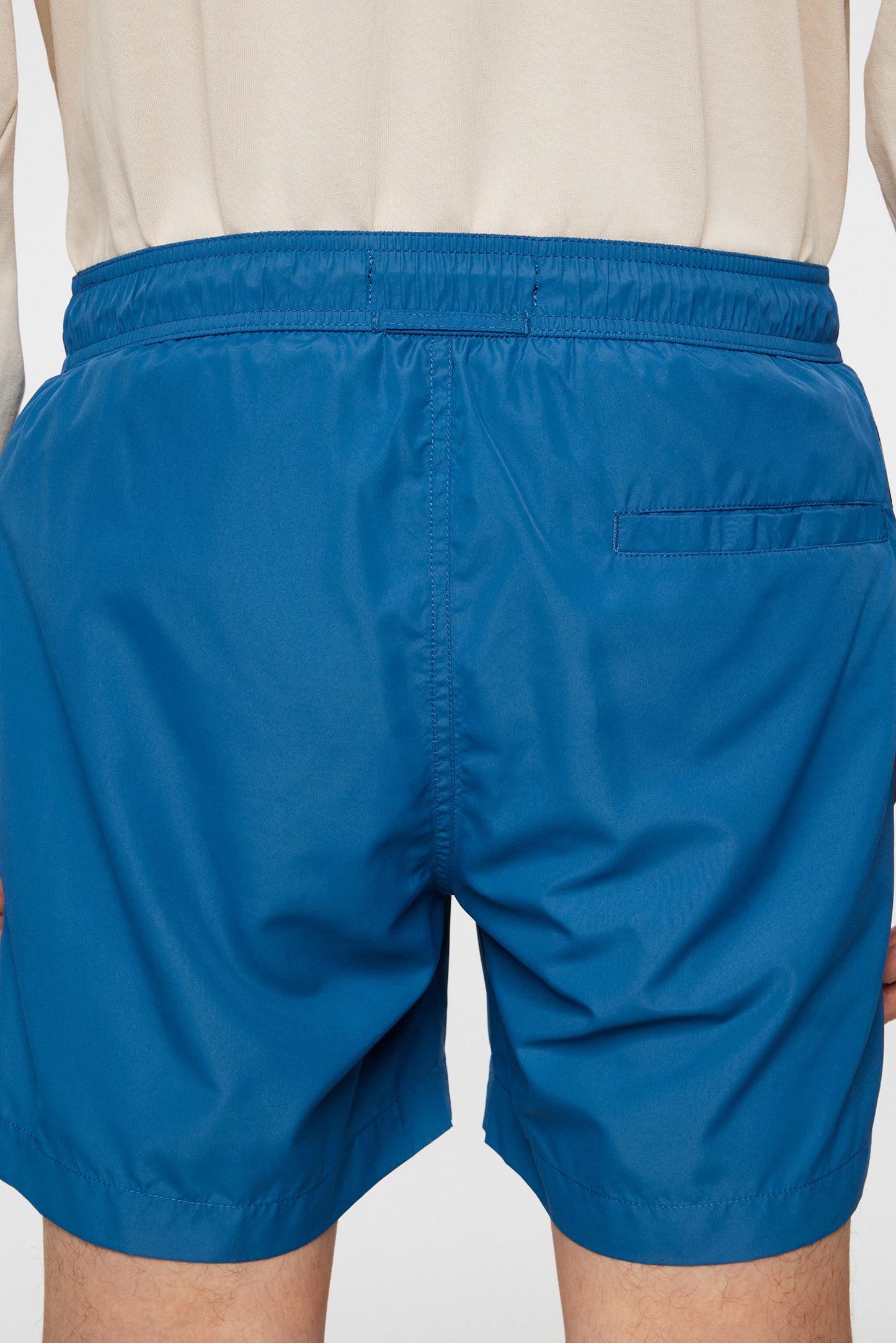 Banks Solid Swim Trunks in Dark Blue by J.Lindeberg