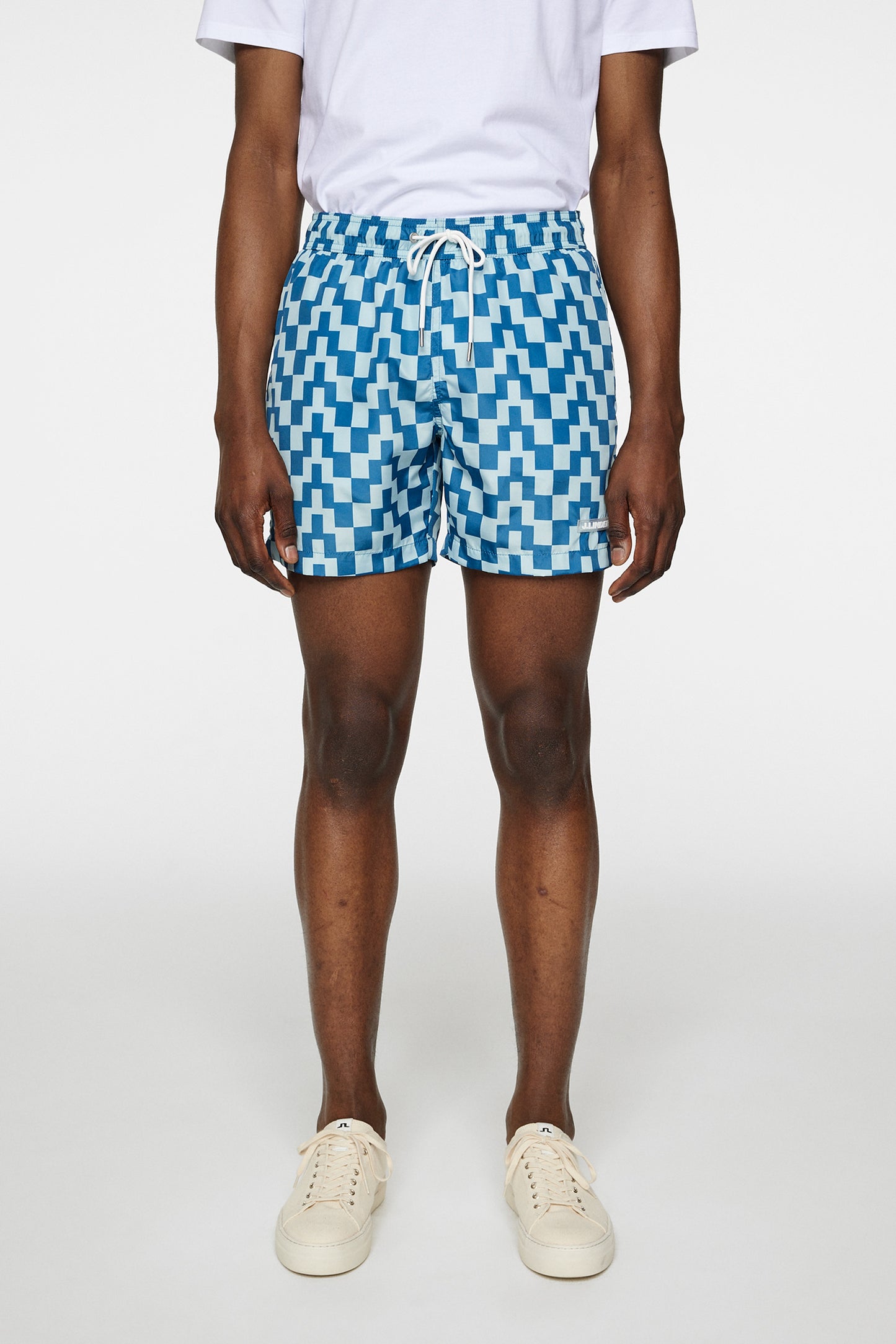 Banks Bridge Stack Swim Trunks in Bridge Stack Blue M by J.Lindeberg