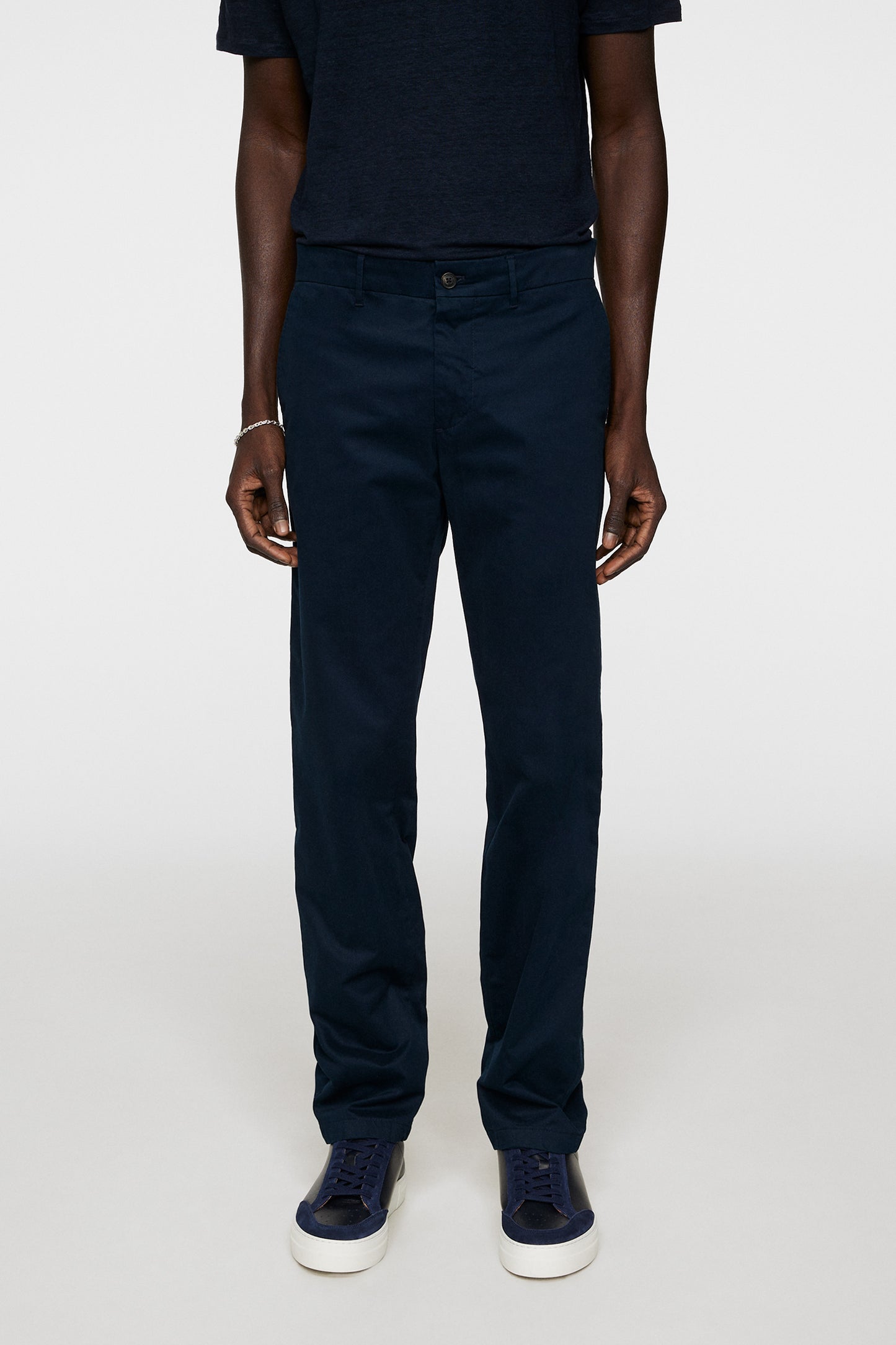 Ched Cloud Satin Pants in JL Navy by J.Lindeberg