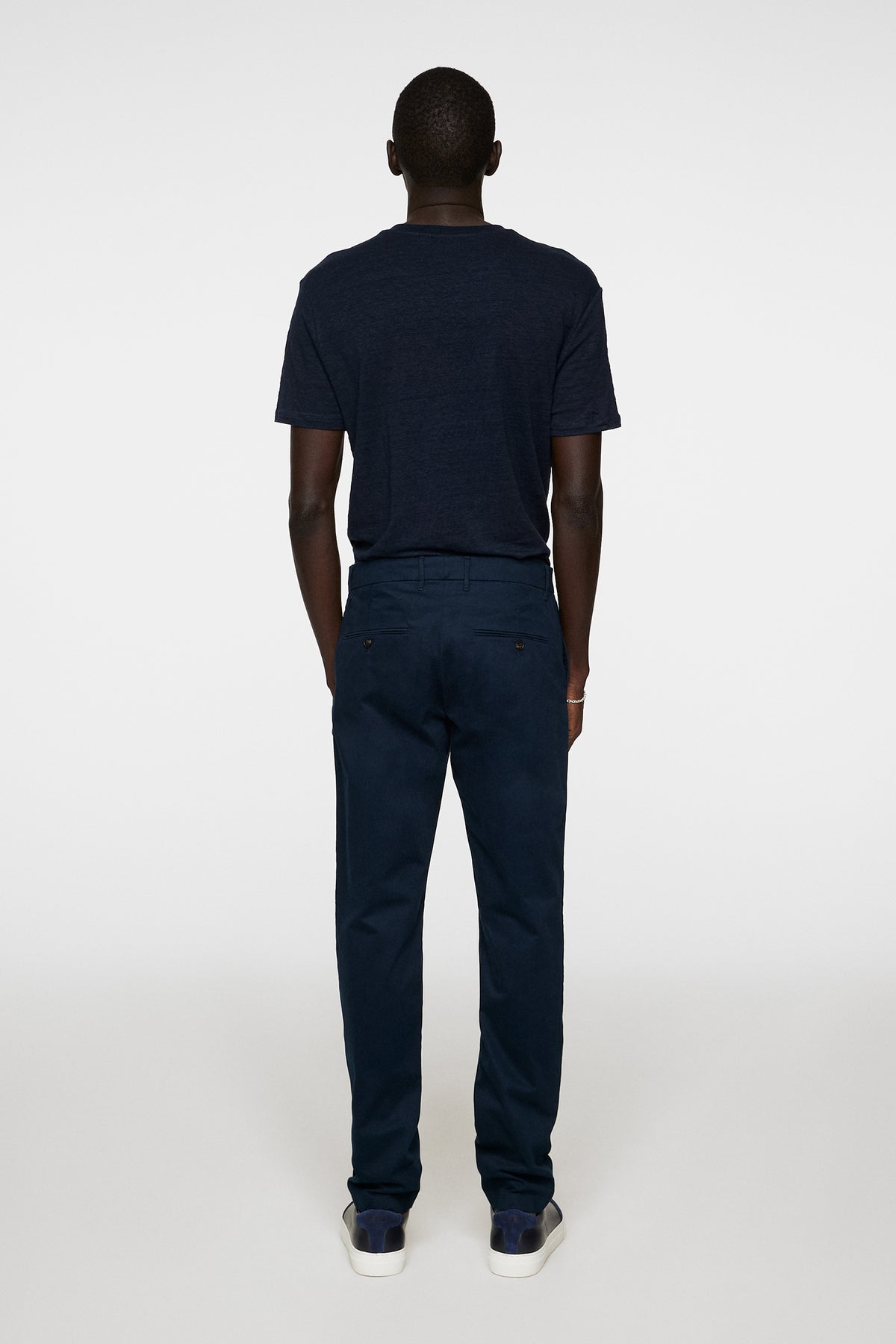 Ched Cloud Satin Pants in JL Navy by J.Lindeberg