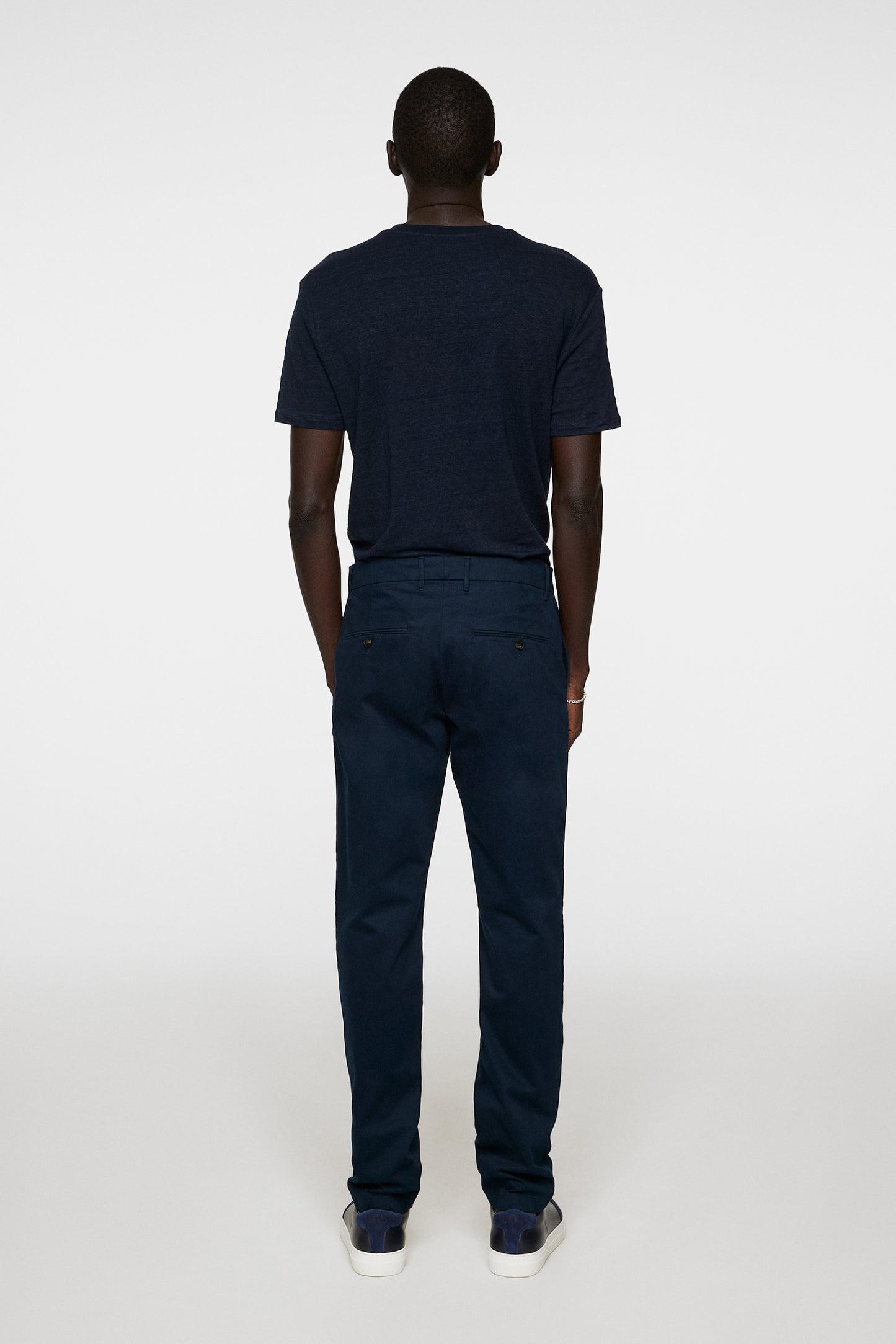 Ched Cloud Satin Pants in JL Navy by J.Lindeberg