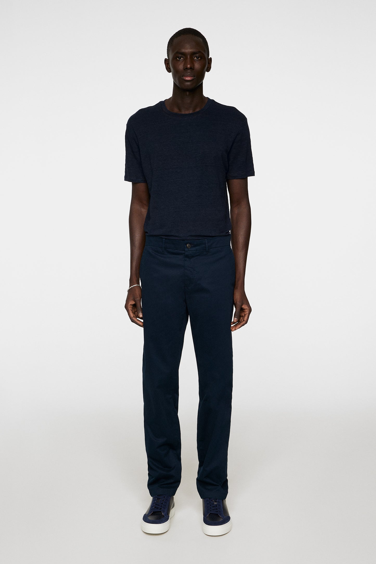 Ched Cloud Satin Pants in JL Navy by J.Lindeberg
