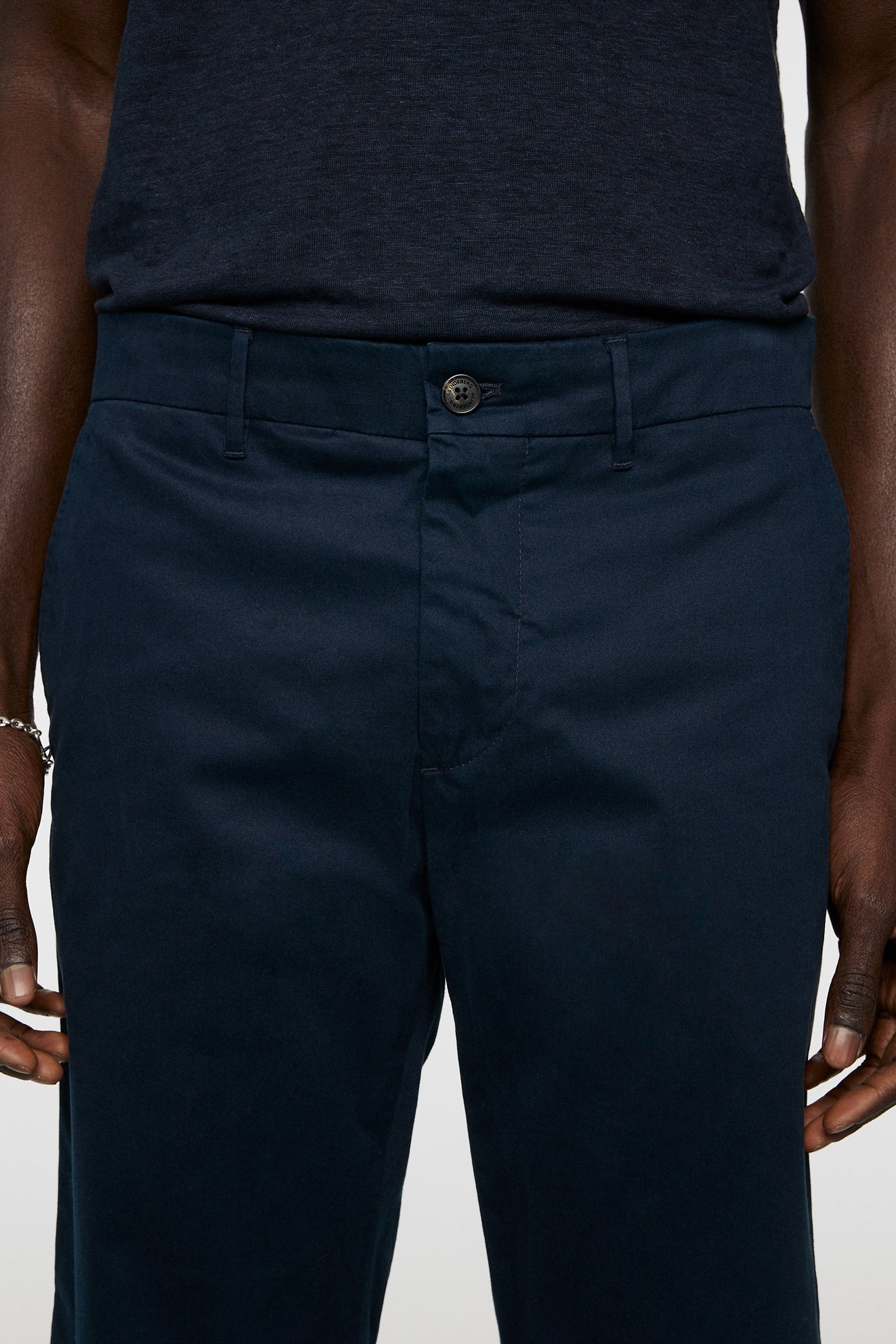 Ched Cloud Satin Pants in JL Navy by J.Lindeberg