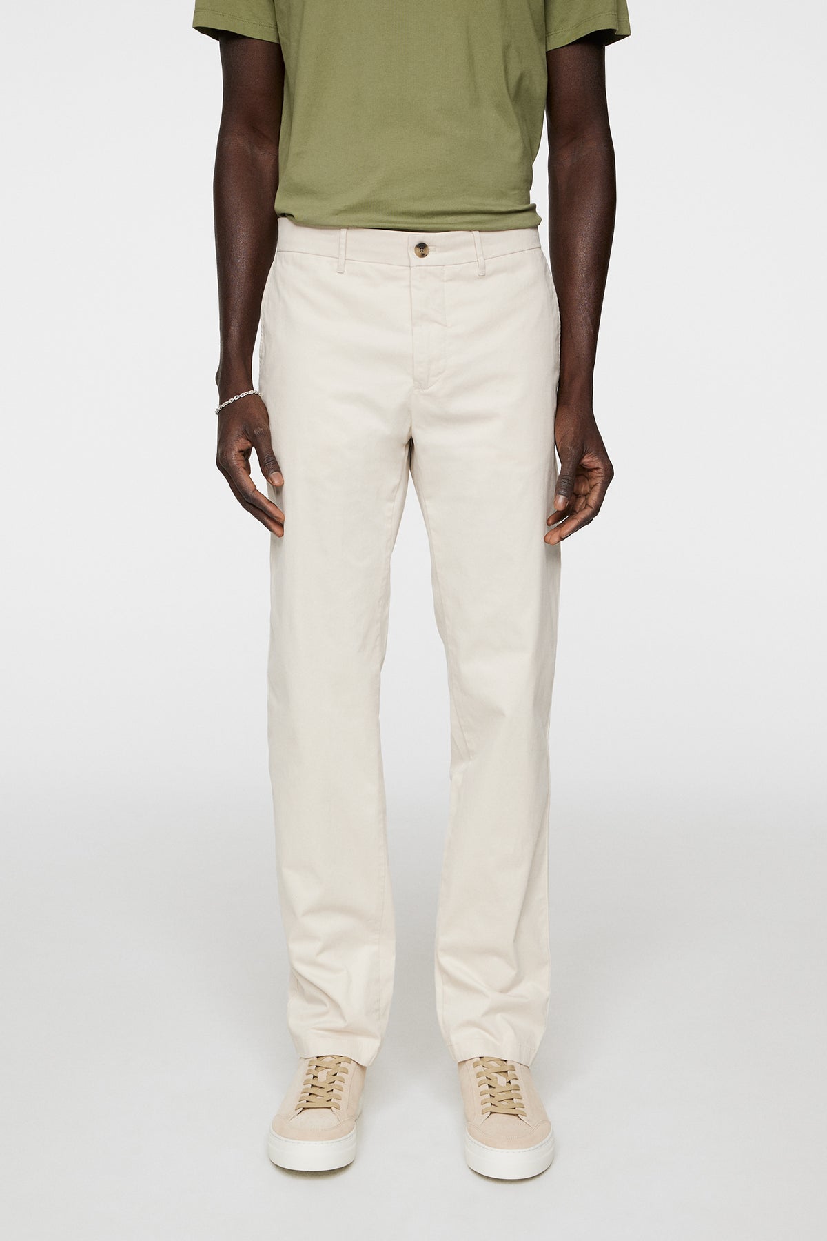 Ched Cloud Satin Pants in Moonbeam by J.Lindeberg