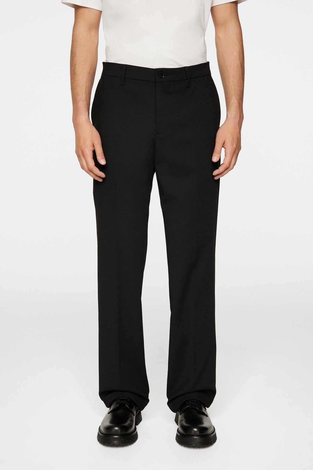 Gabi Compact Stretch Pants in Black by J.Lindeberg