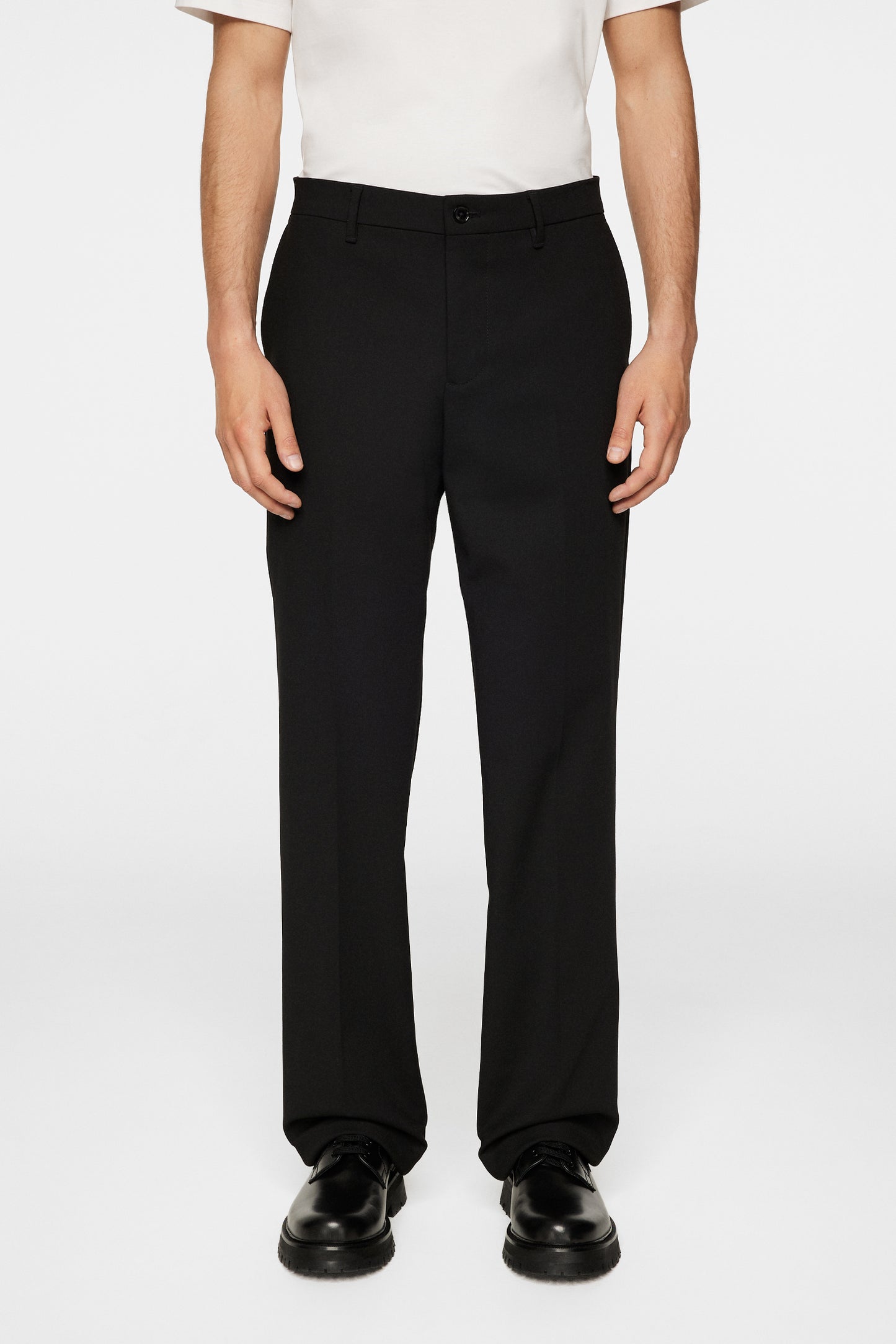 Gabi Compact Stretch Pants in Black by J.Lindeberg