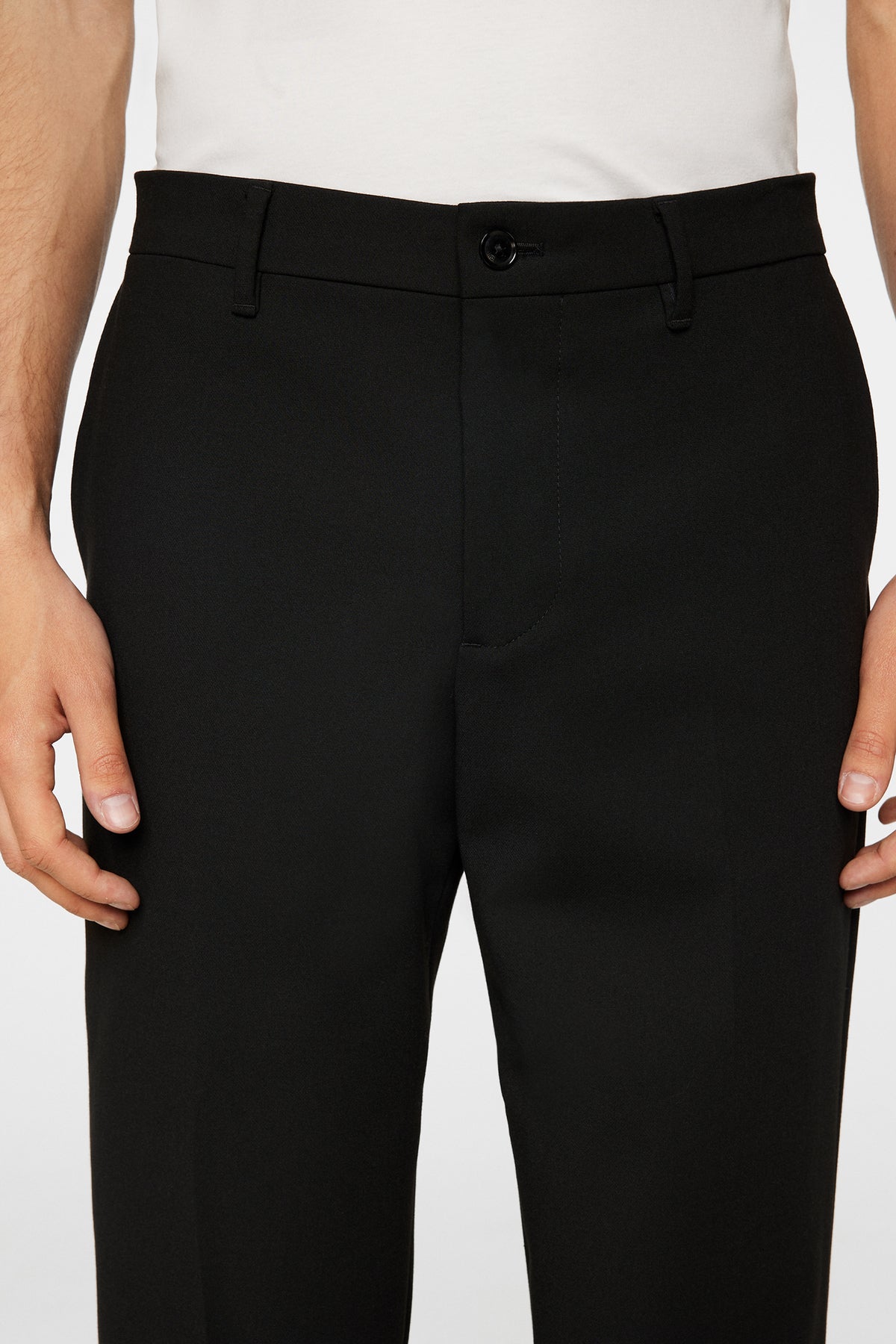 Gabi Compact Stretch Pants in Black by J.Lindeberg