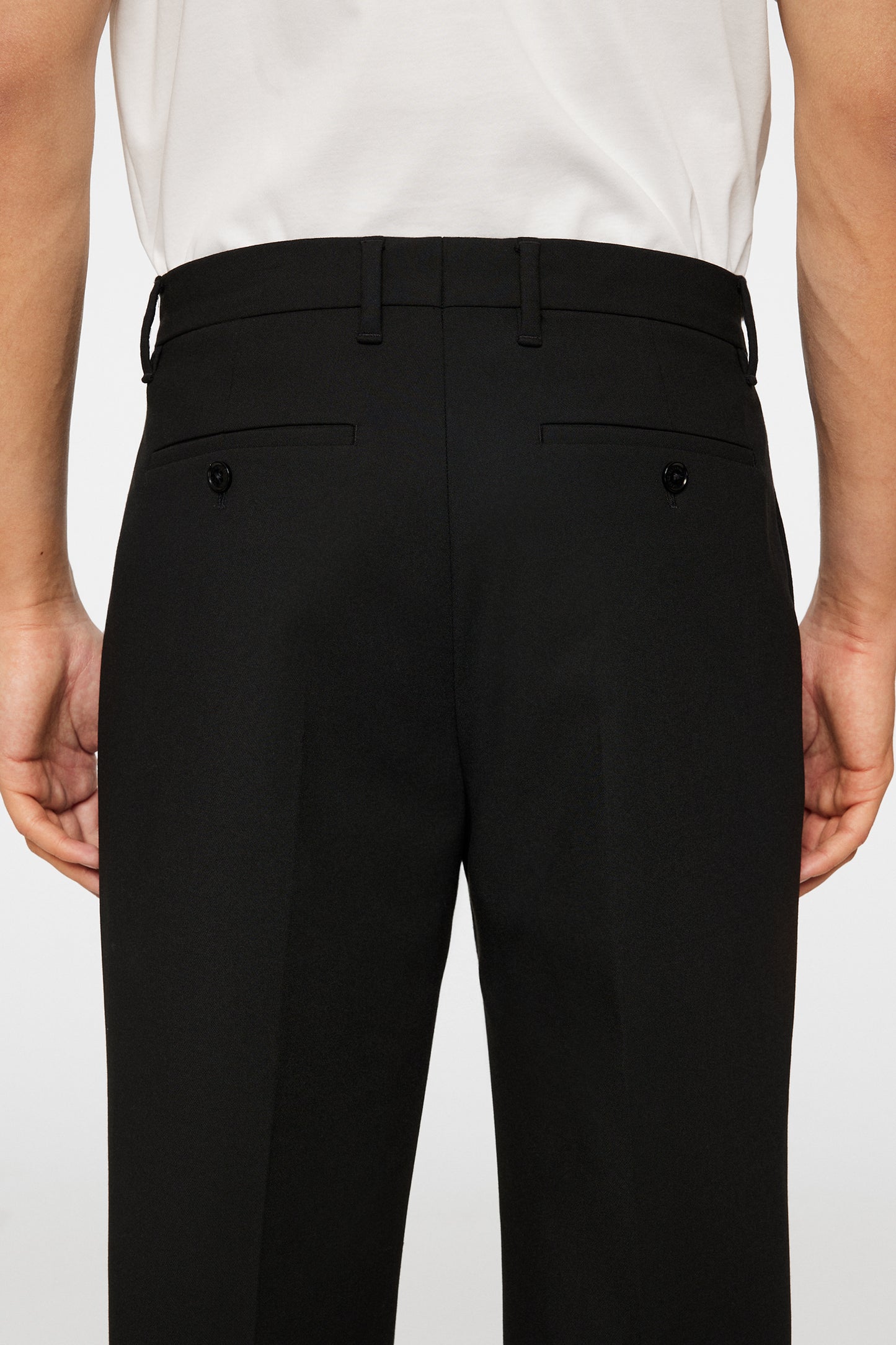 Gabi Compact Stretch Pants in Black by J.Lindeberg