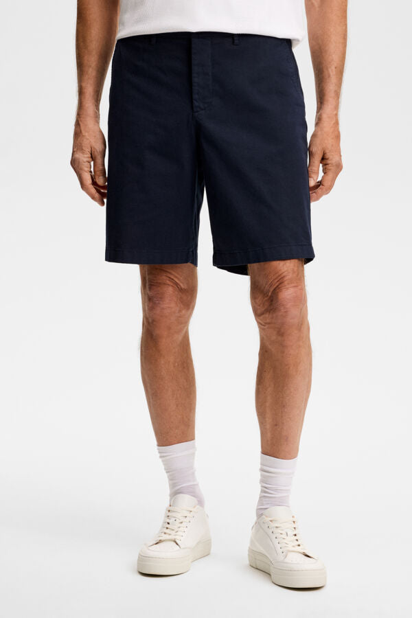 Shane Cotton Stretch Shorts / JL Navy