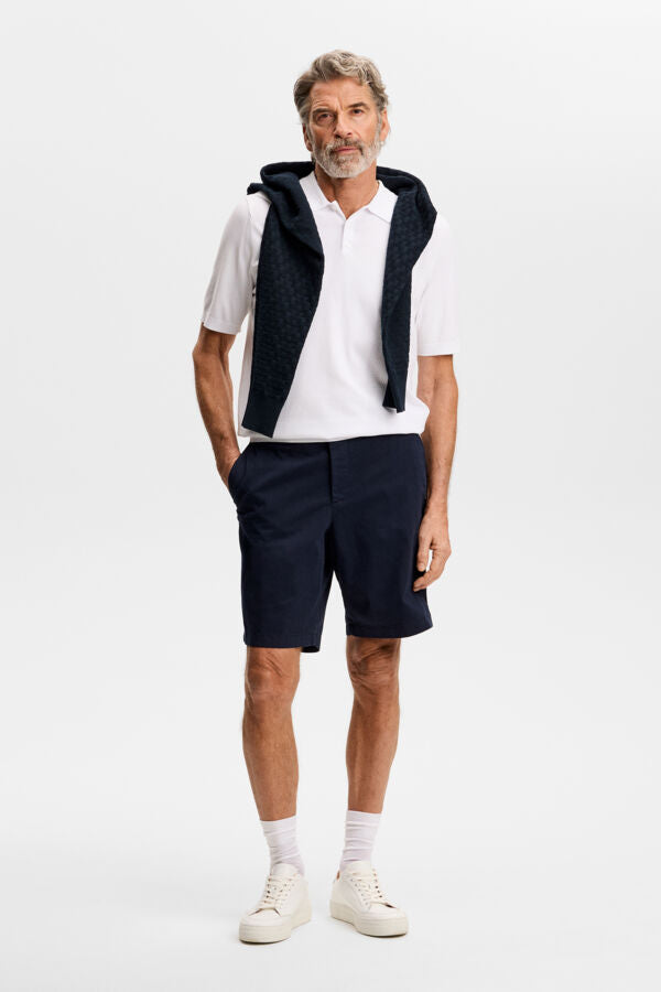 Shane Cotton Stretch Shorts / JL Navy