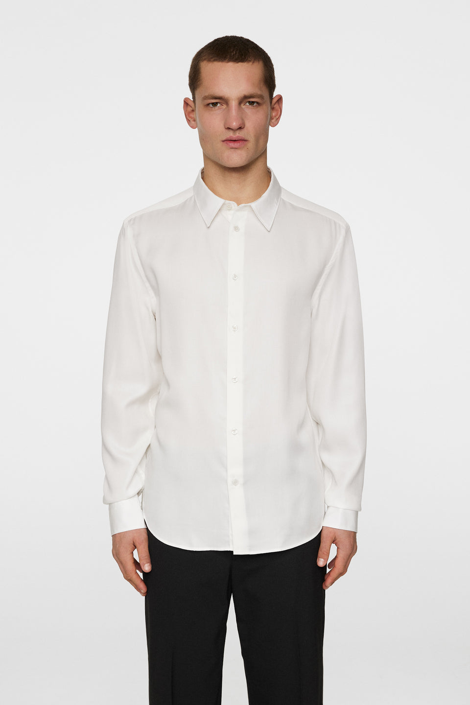 Slim LS Comfort Tencel Shirt / Cloud White