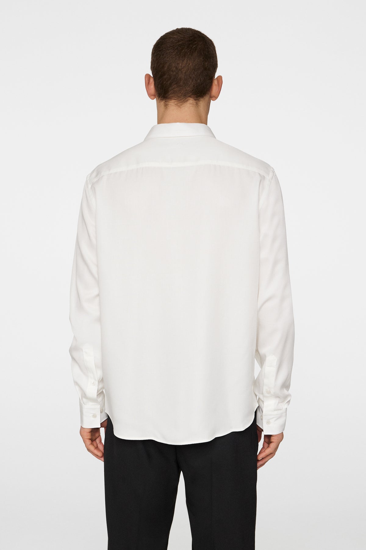 Slim LS Comfort Tencel Shirt in Cloud White by J.Lindeberg