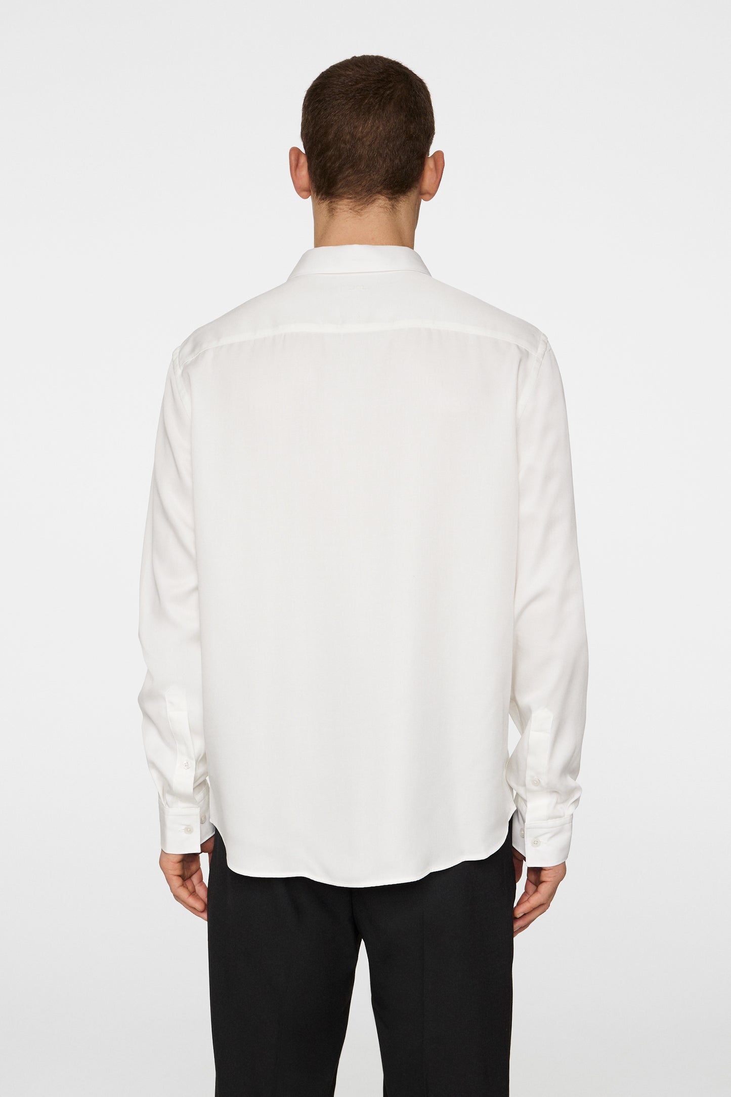 Slim LS Comfort Tencel Shirt in Cloud White by J.Lindeberg