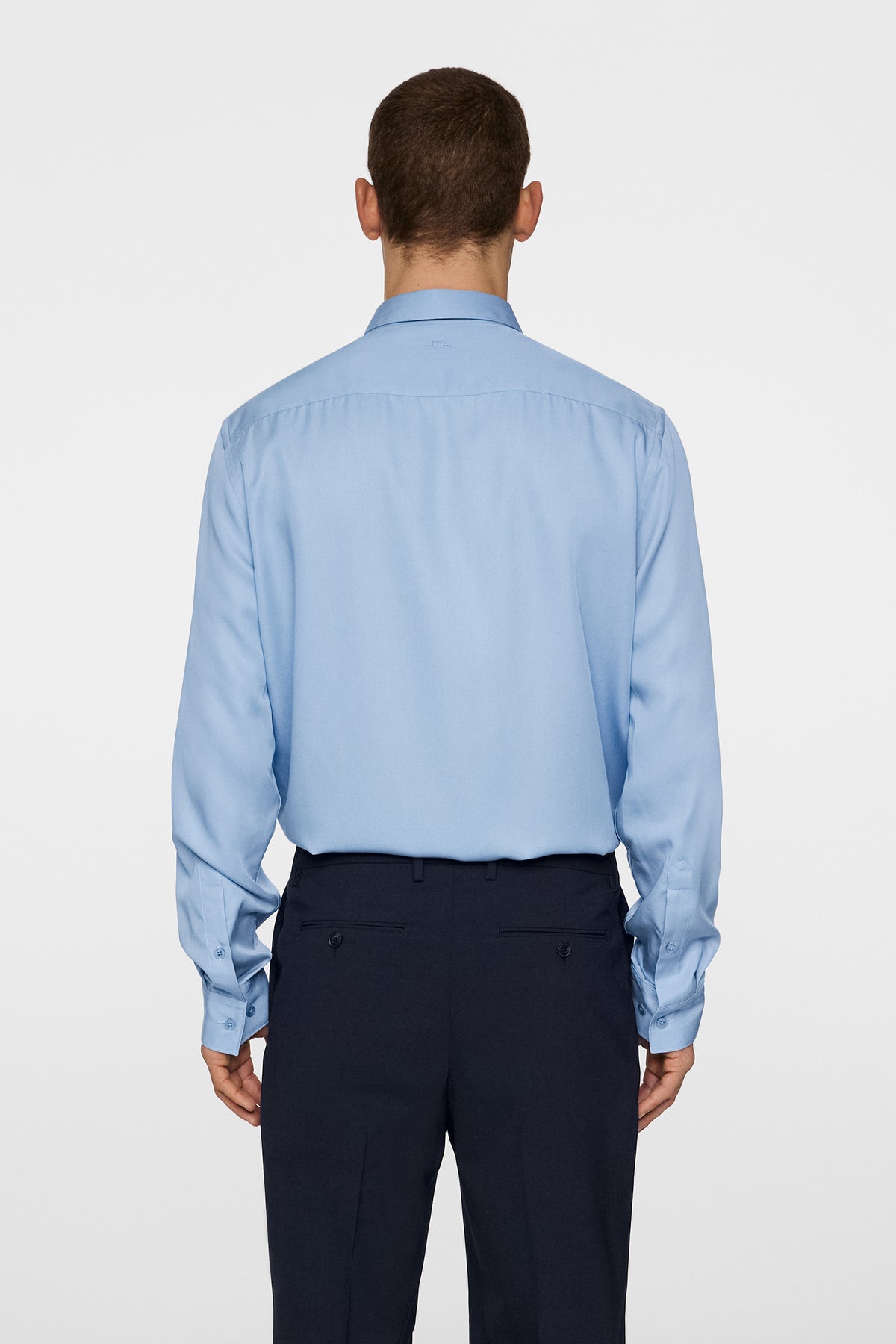 Slim LS Comfort Tencel Shirt in Rain Washed by J.Lindeberg