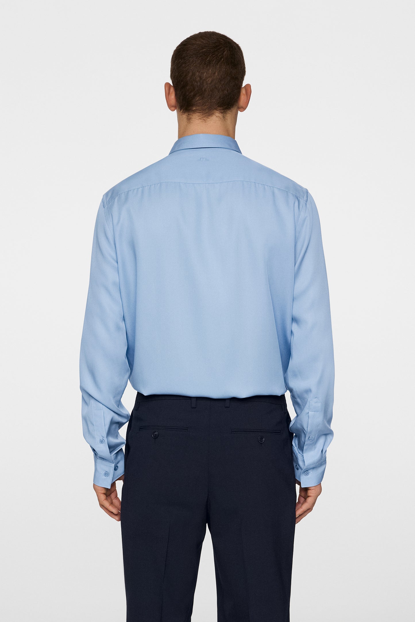 Slim LS Comfort Tencel Shirt in Rain Washed by J.Lindeberg