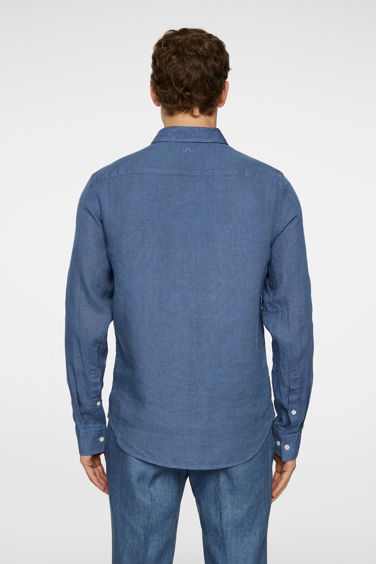 Slim LS Linen Melange Shirt in Rain Washed by J.Lindeberg
