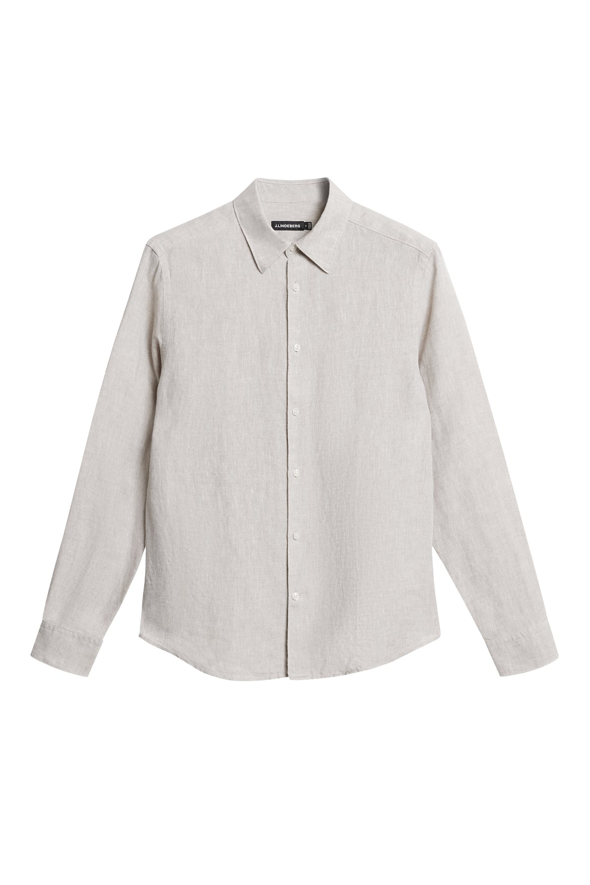 Slim LS Linen Melange Shirt in Moonbeam by J.Lindeberg