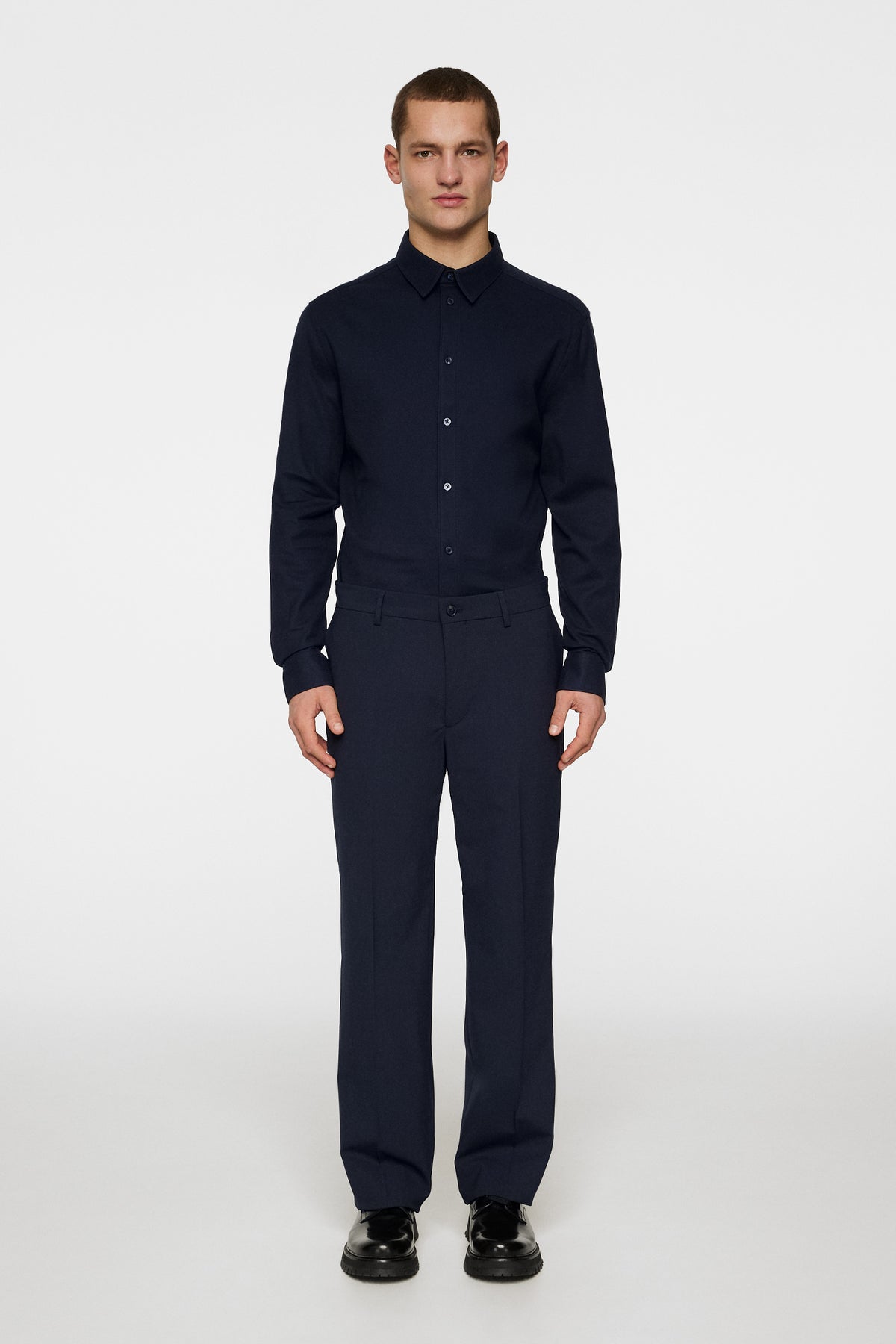 Marlon Jersey Shirt in JL Navy by J.Lindeberg