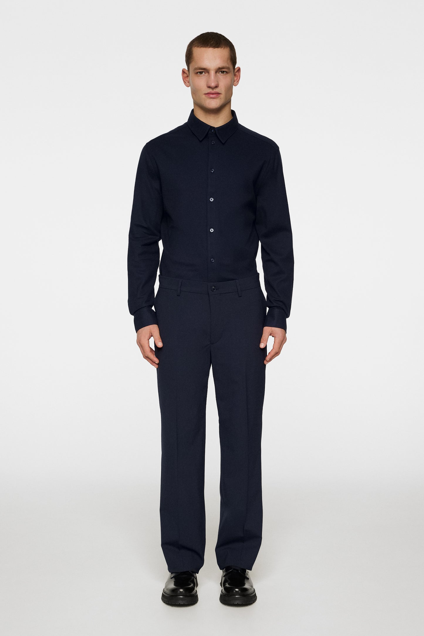 Marlon Jersey Shirt in JL Navy by J.Lindeberg